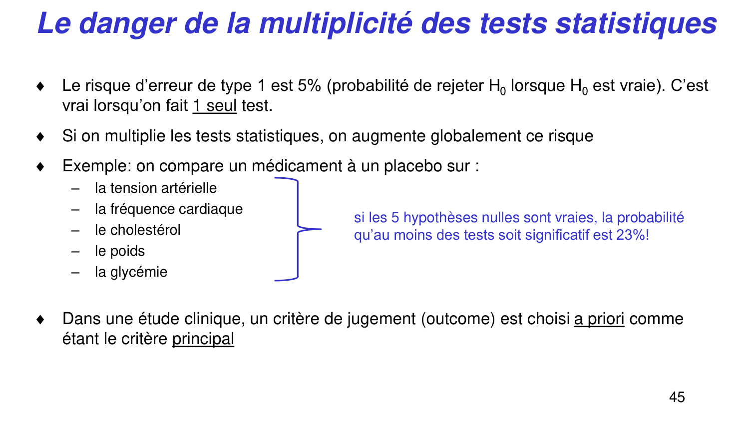 Statistiques pour médecins 5 testsstatistiques page 45