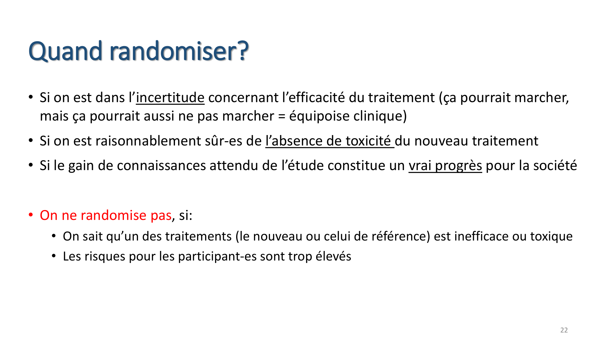 Statistiques pour médecins 7 Essais cliniques page 22