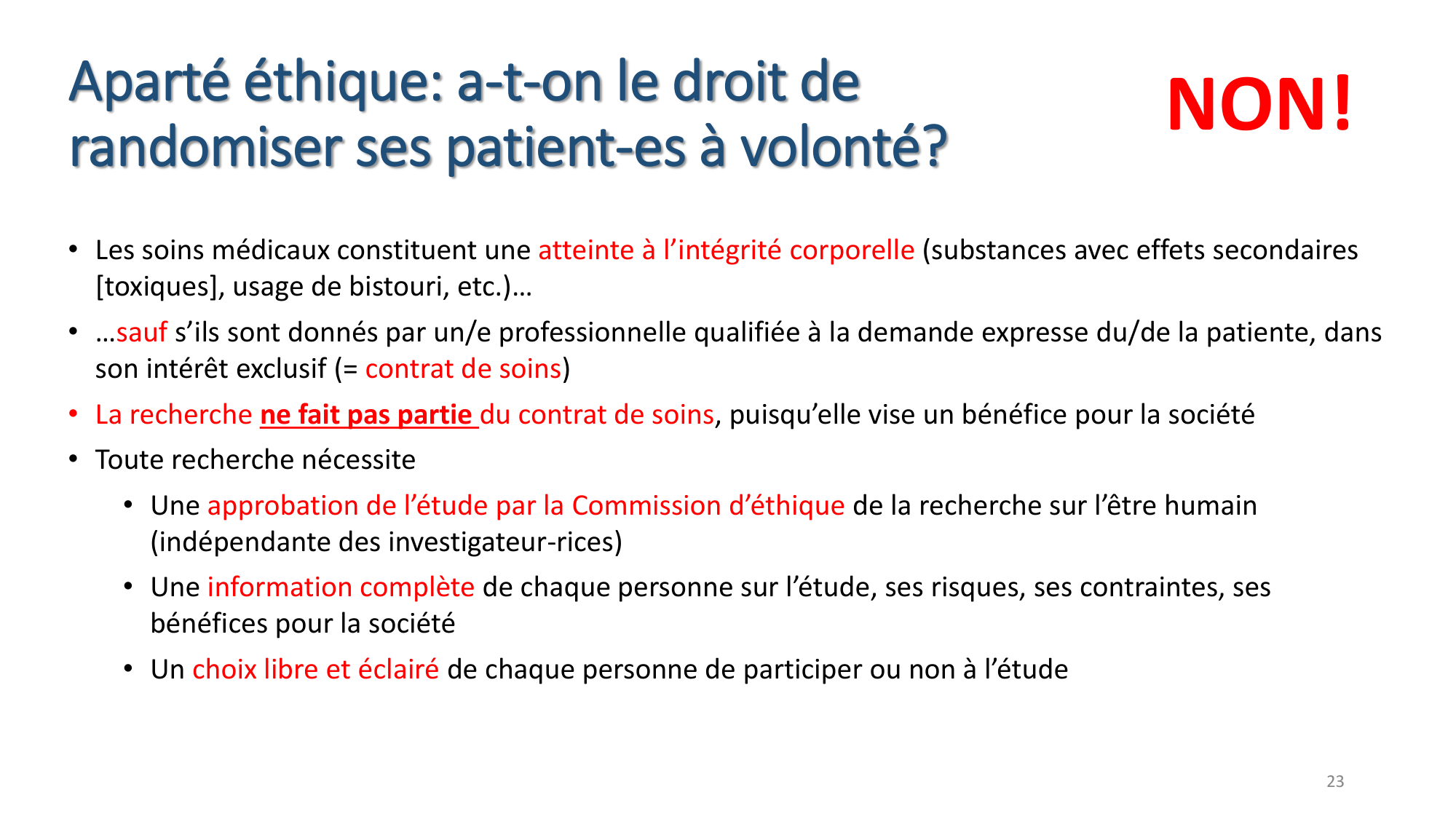 Statistiques pour médecins 7 Essais cliniques page 23