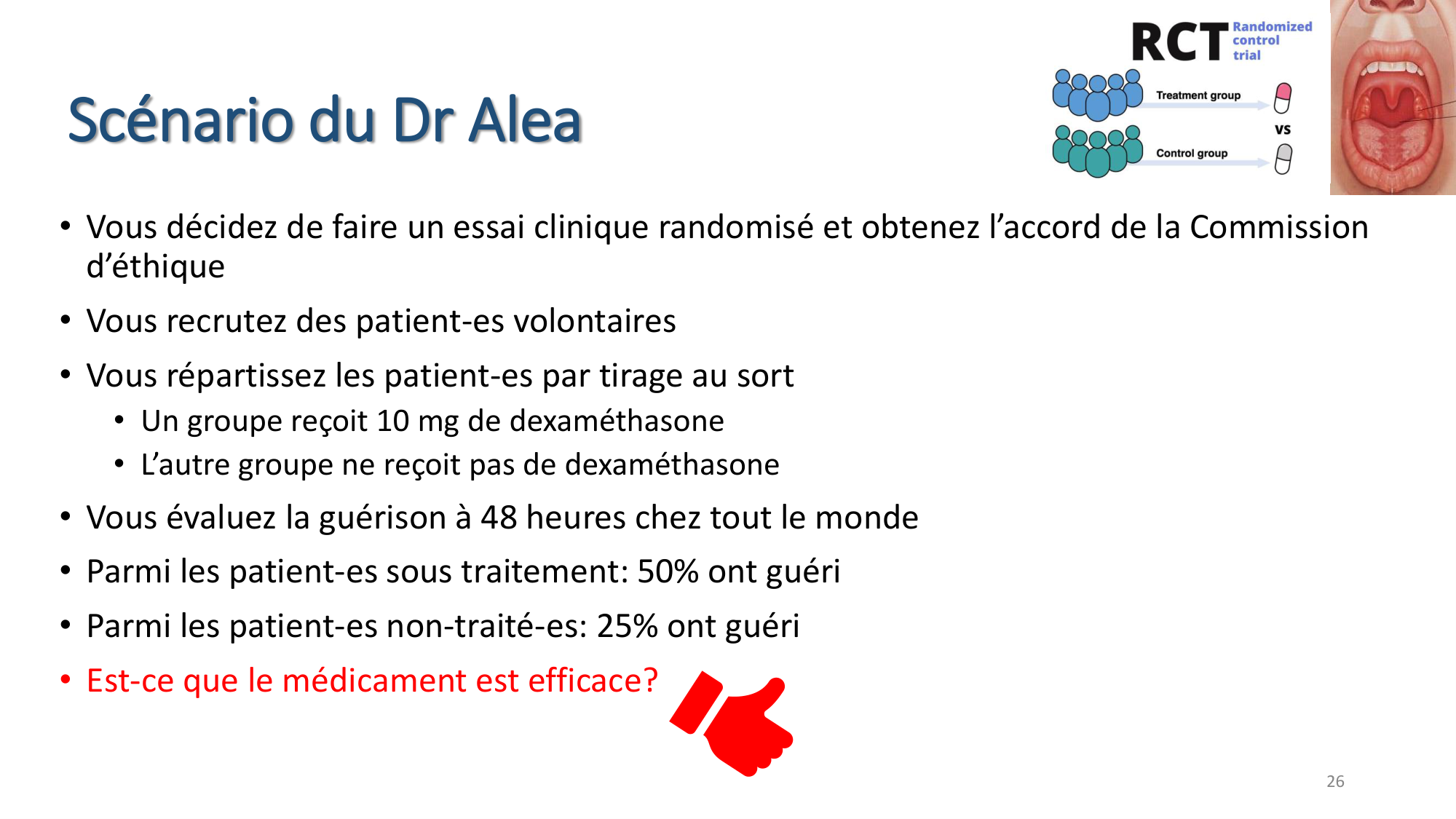 Statistiques pour médecins 7 Essais cliniques page 26