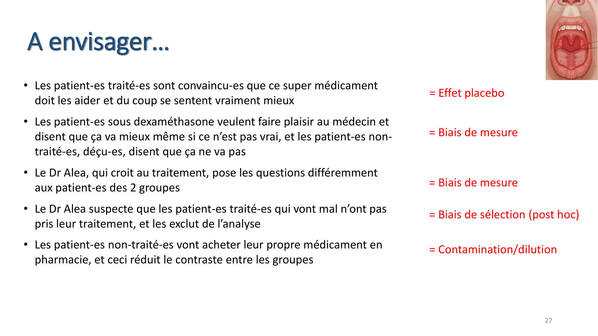 Statistiques pour médecins 7 Essais cliniques page 27