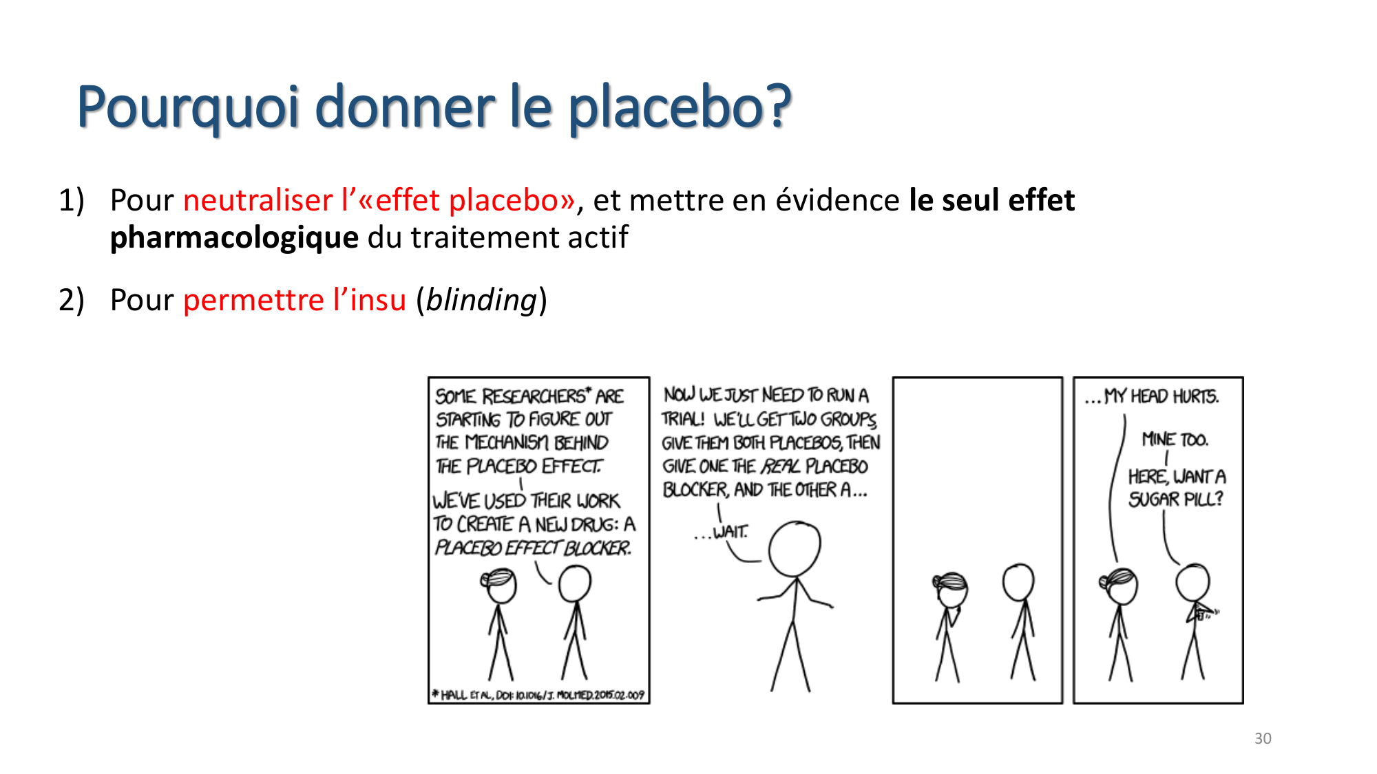 Statistiques pour médecins 7 Essais cliniques page 30
