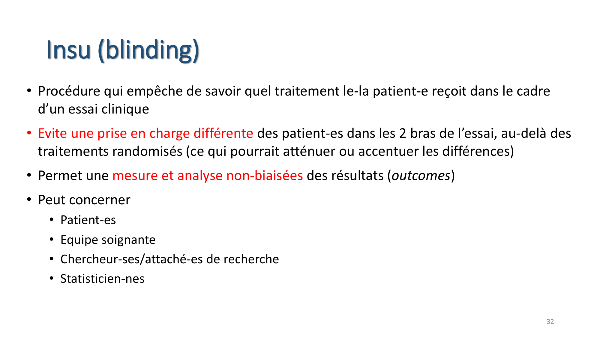 Statistiques pour médecins 7 Essais cliniques page 32