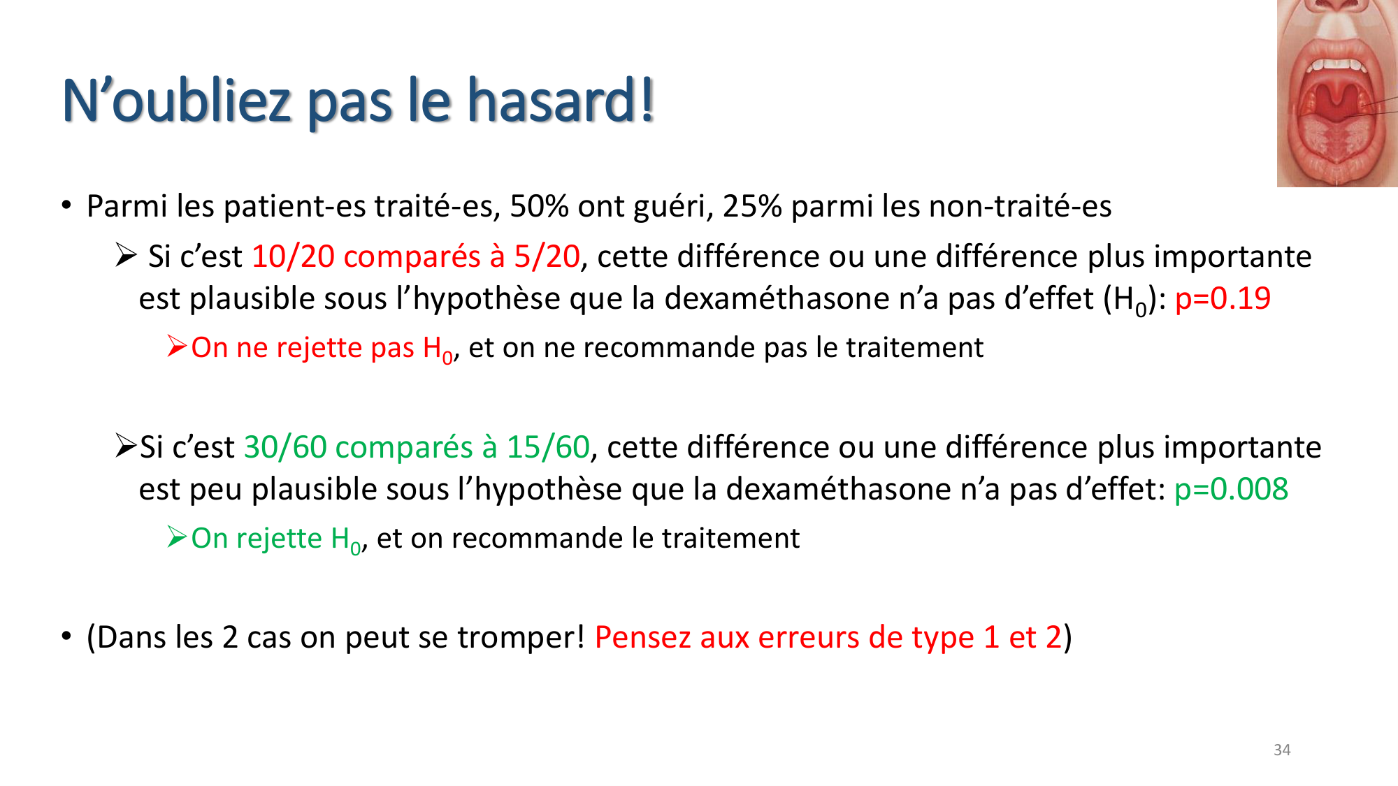 Statistiques pour médecins 7 Essais cliniques page 34