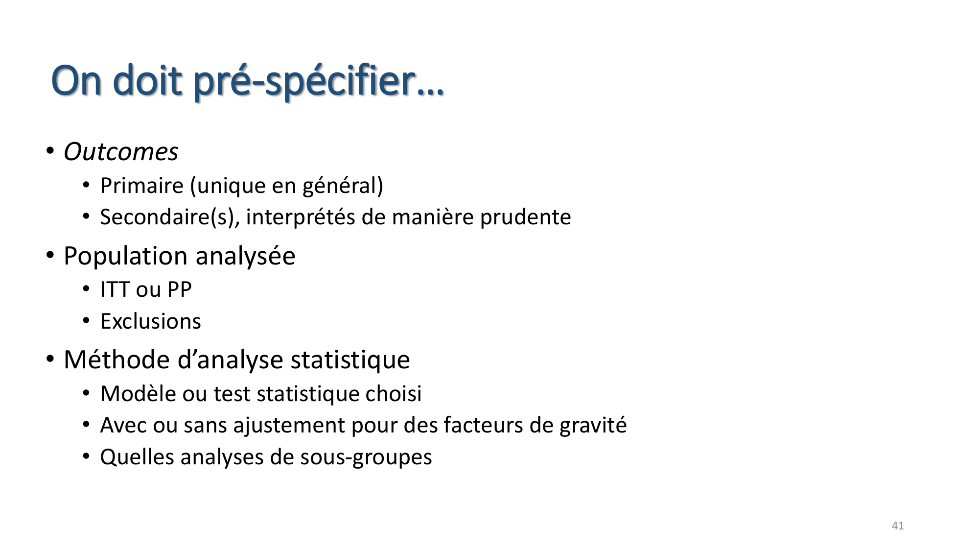 Statistiques pour médecins 7 Essais cliniques page 41