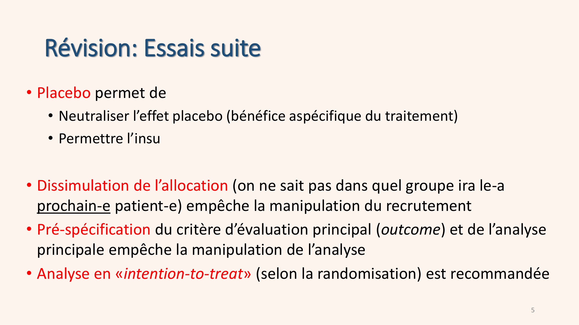 Statistiques pour médecins 8 essais exemples page 5
