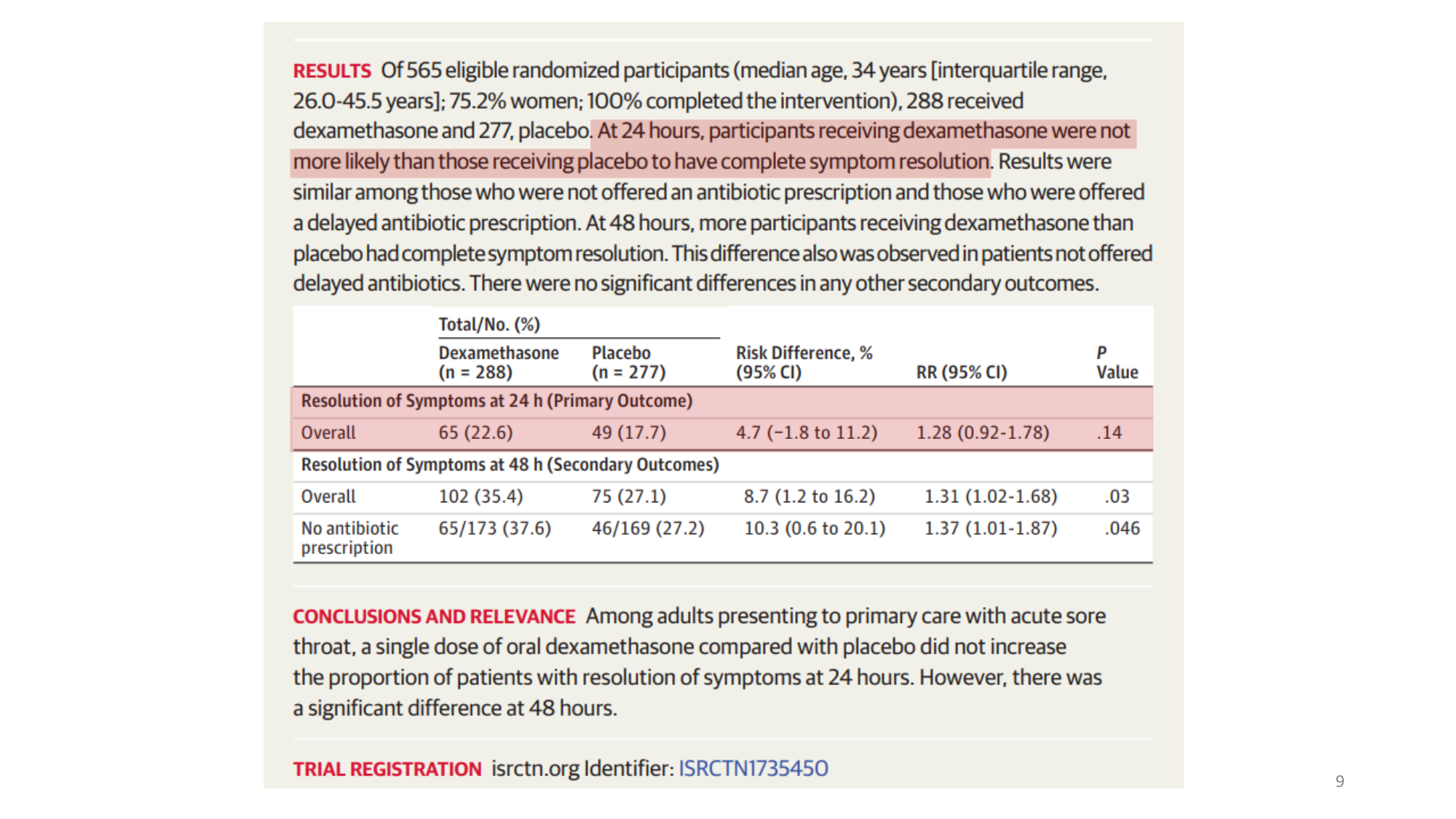 Statistiques pour médecins 8 essais exemples page 9