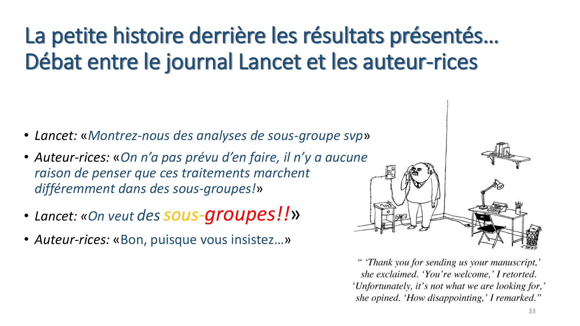 Statistiques pour médecins 8 essais exemples page 27