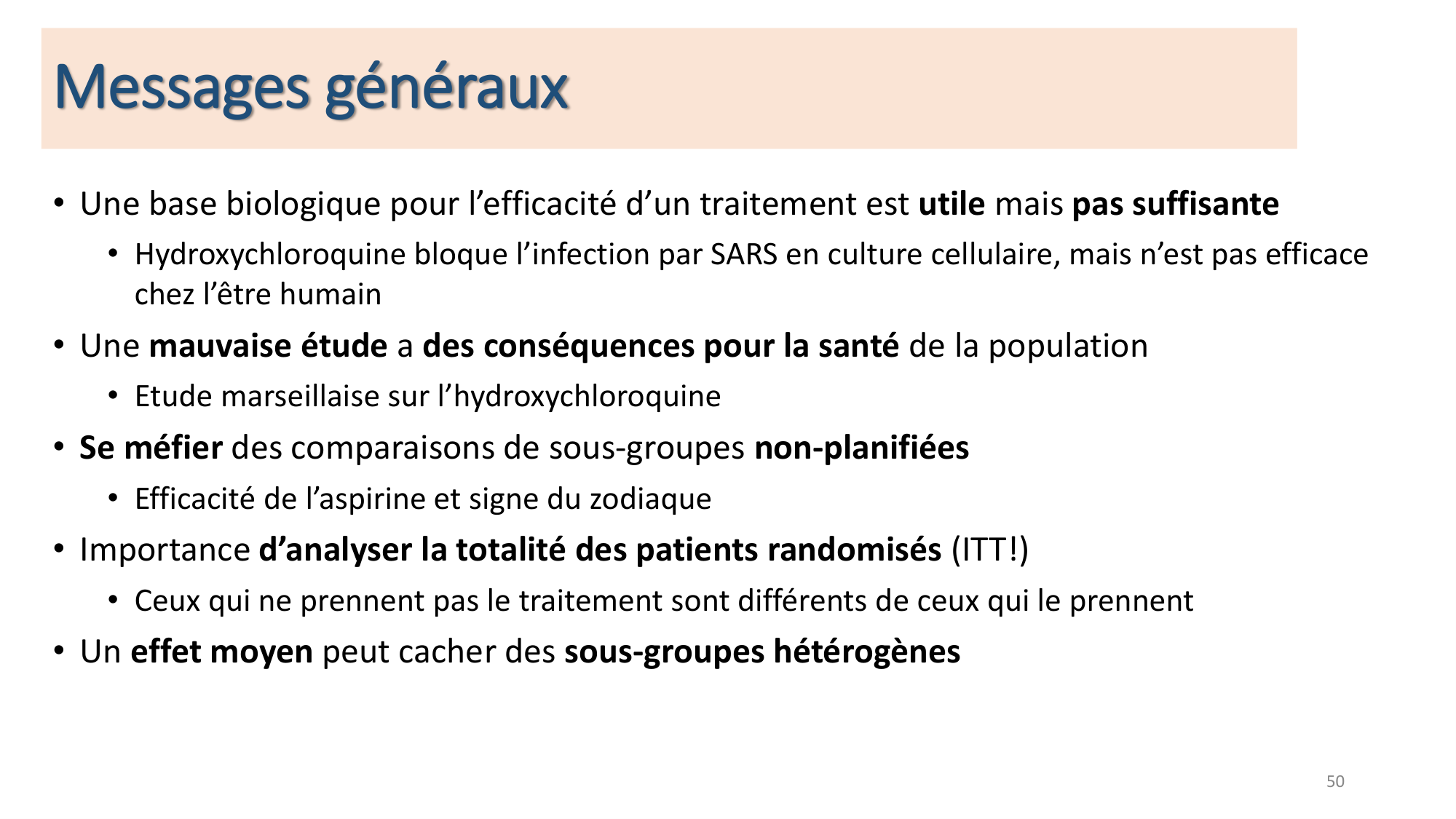 Statistiques pour médecins 8 essais exemples page 44