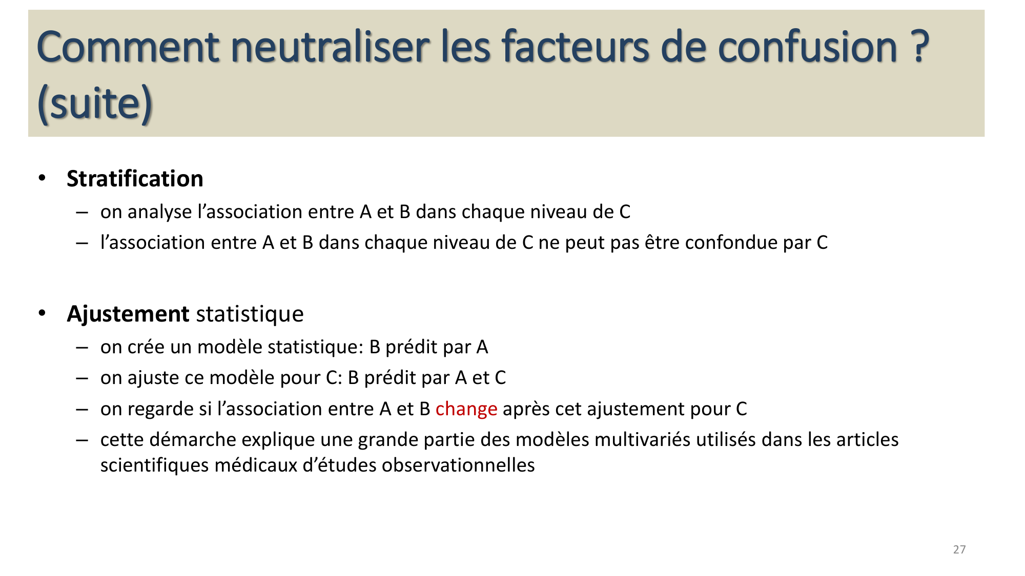Statistiques pour médecins 13 associations page 27