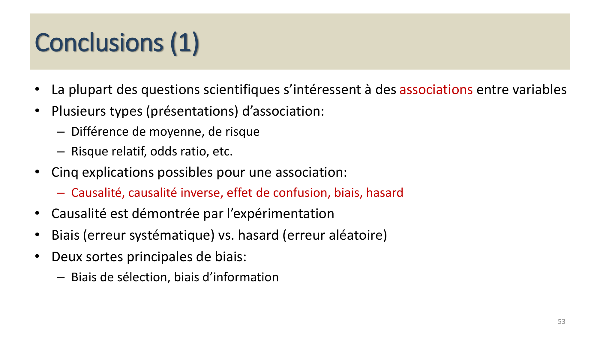 Statistiques pour médecins 13 associations page 53
