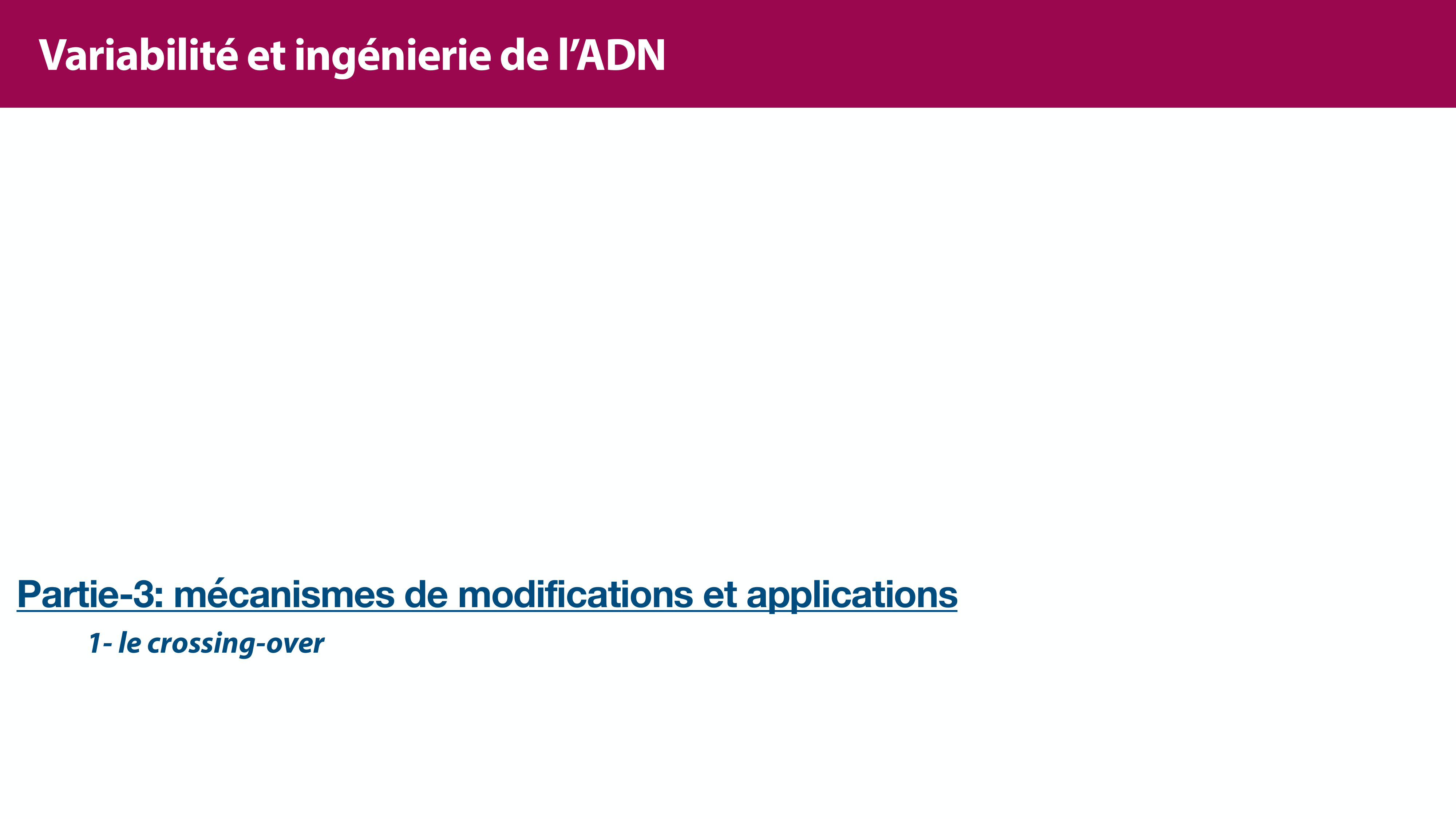 Variations de l'ADN et ingénierie génétique page 35
