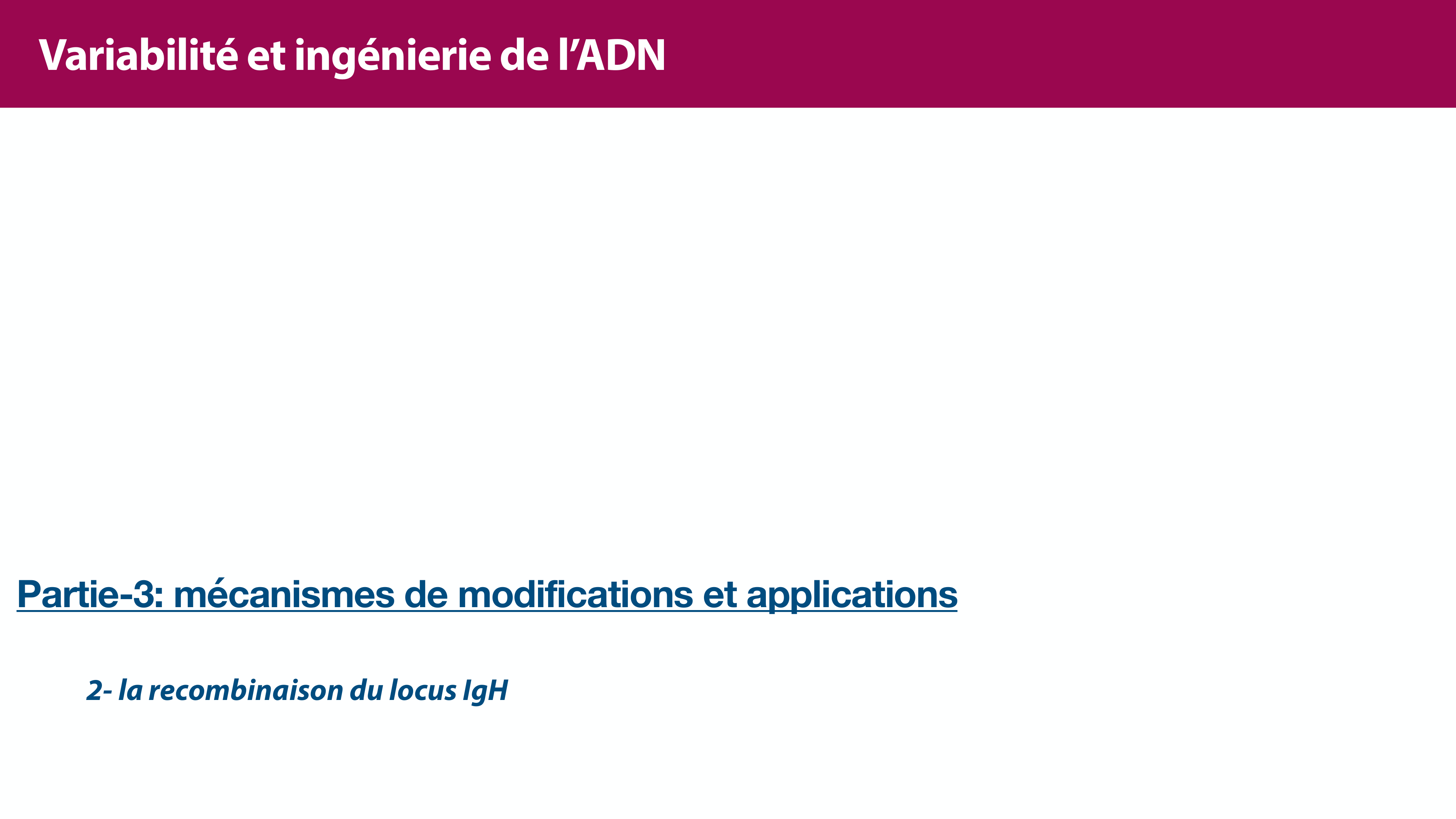 Variations de l'ADN et ingénierie génétique page 40