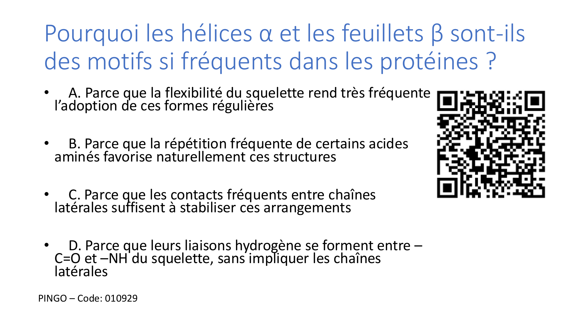 Cours 8 — Structure des protéines page 16