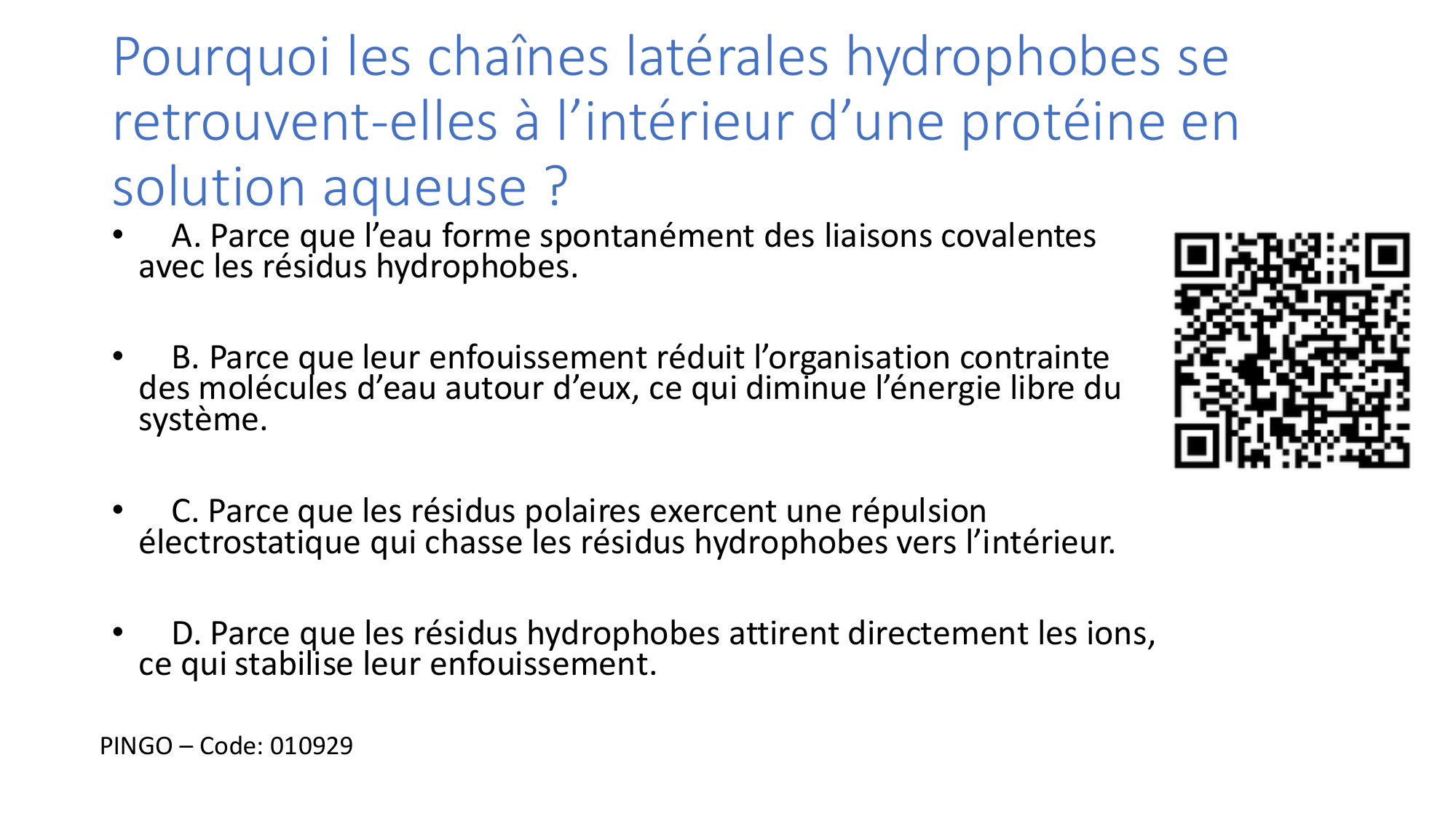 Cours 9 — Modifications et fonction des protéines page 3