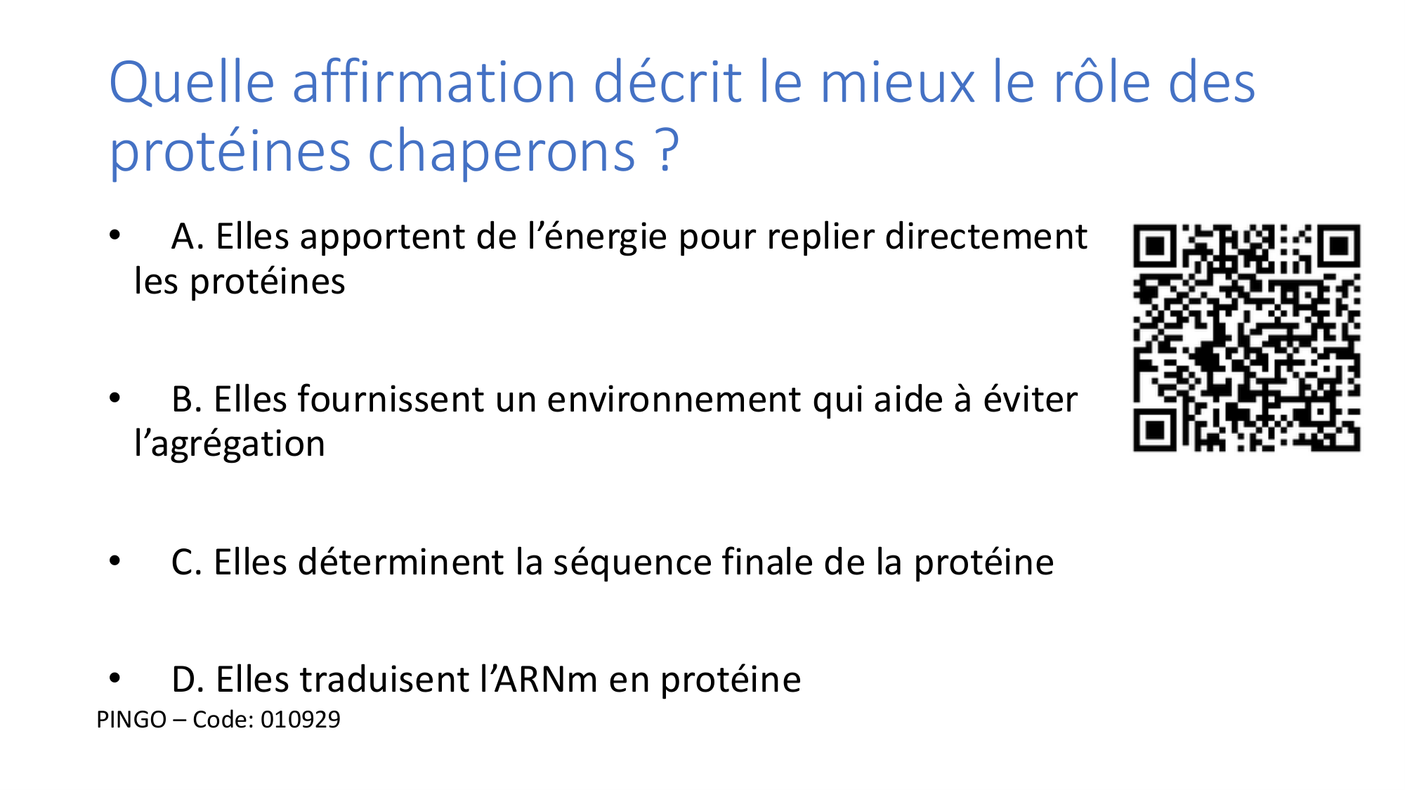 Cours 9 — Modifications et fonction des protéines page 14