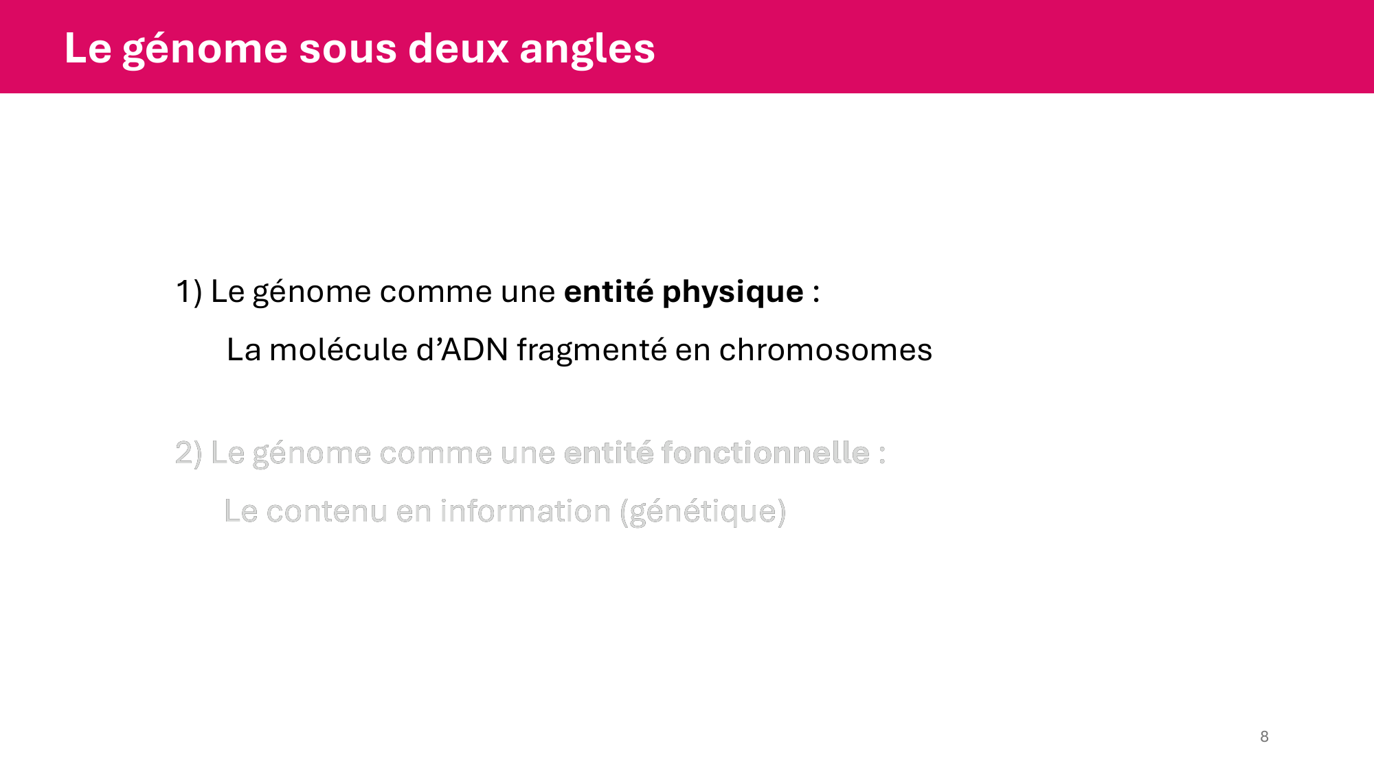 Cours 4 — Génome et chromatine page 8