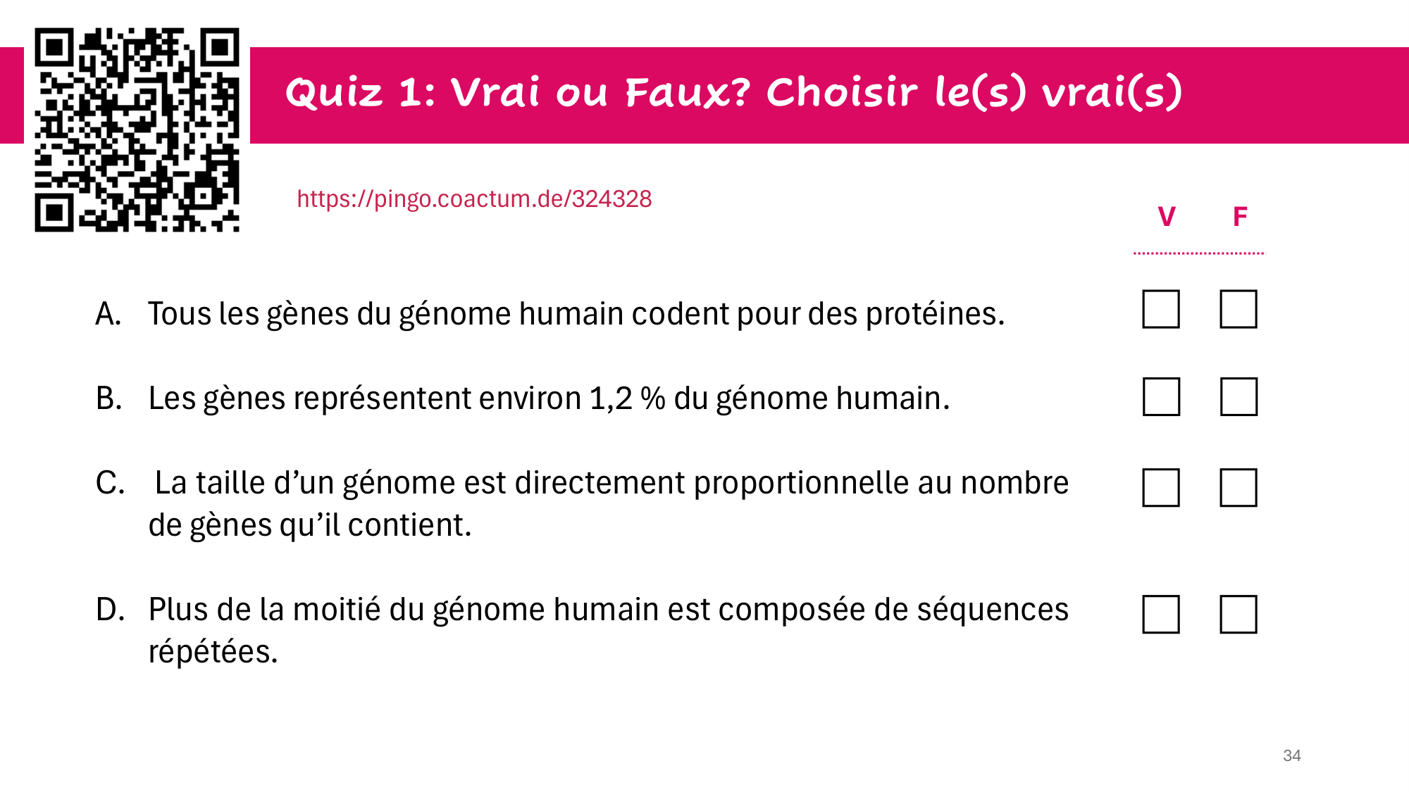 Cours 4 — Génome et chromatine page 34