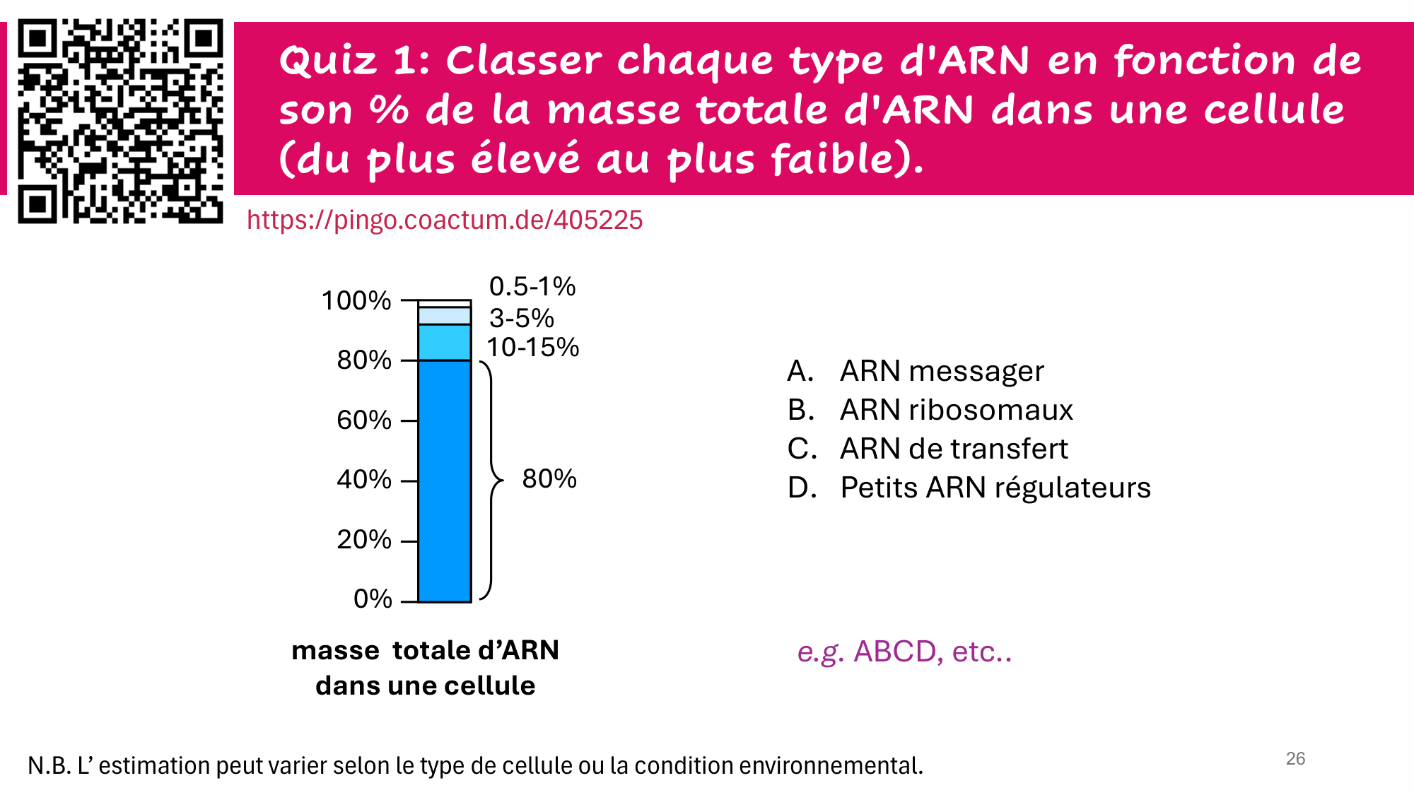 Cours 5 — ARN et transcription page 26