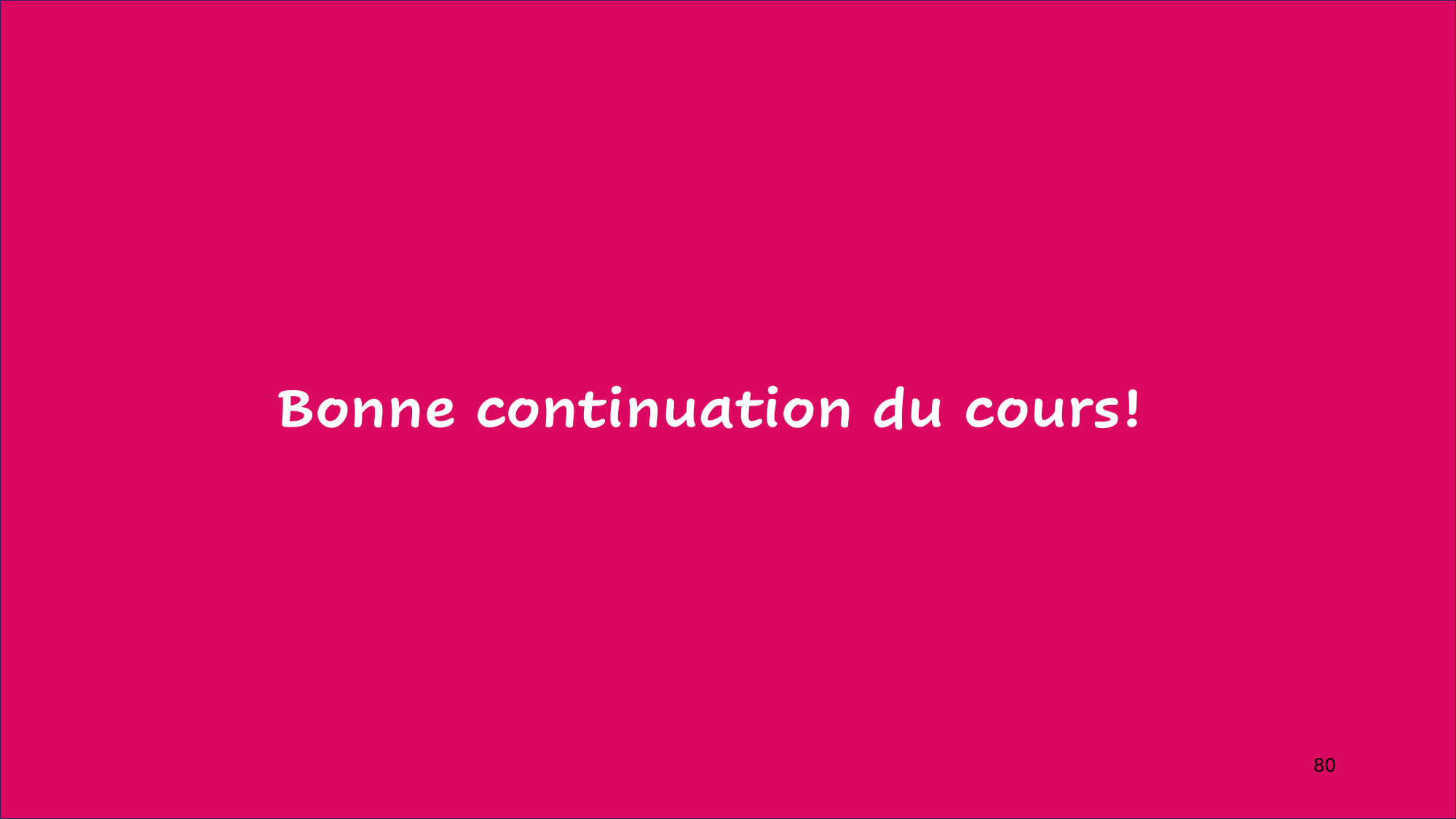 Cours 6 — Régulation de l’expression génique page 80