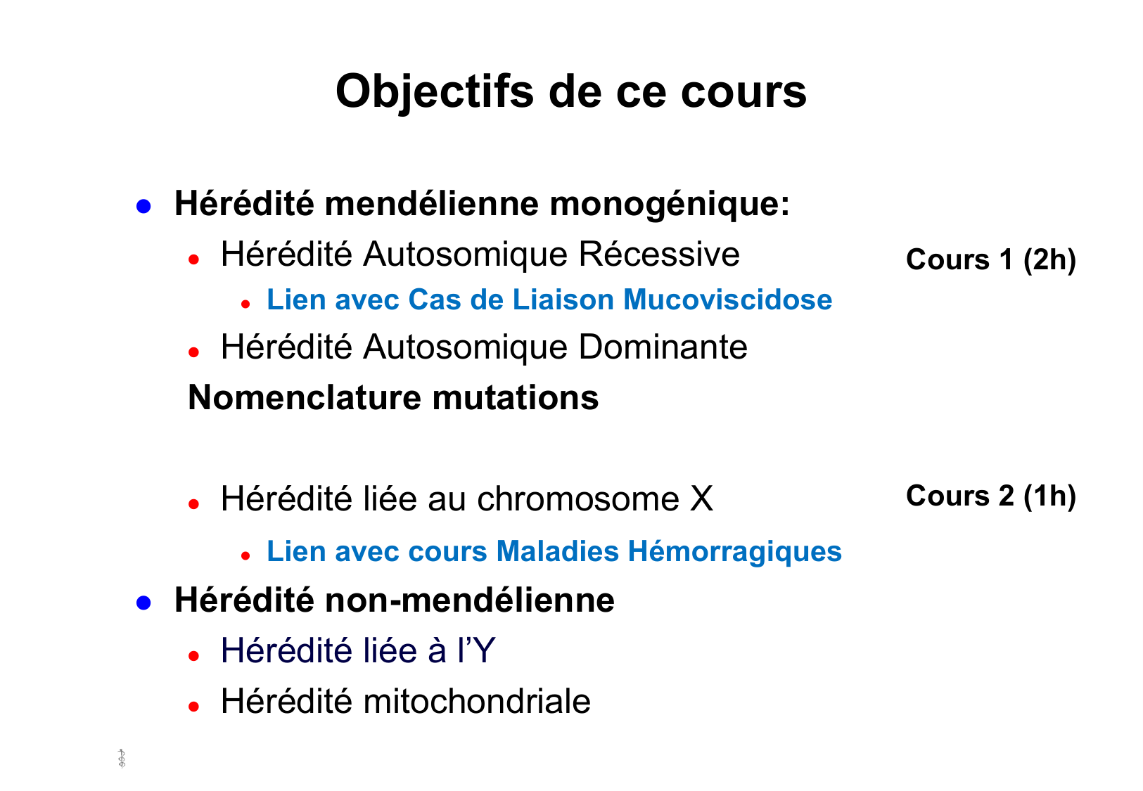 Hérédité I — objectifs page 4