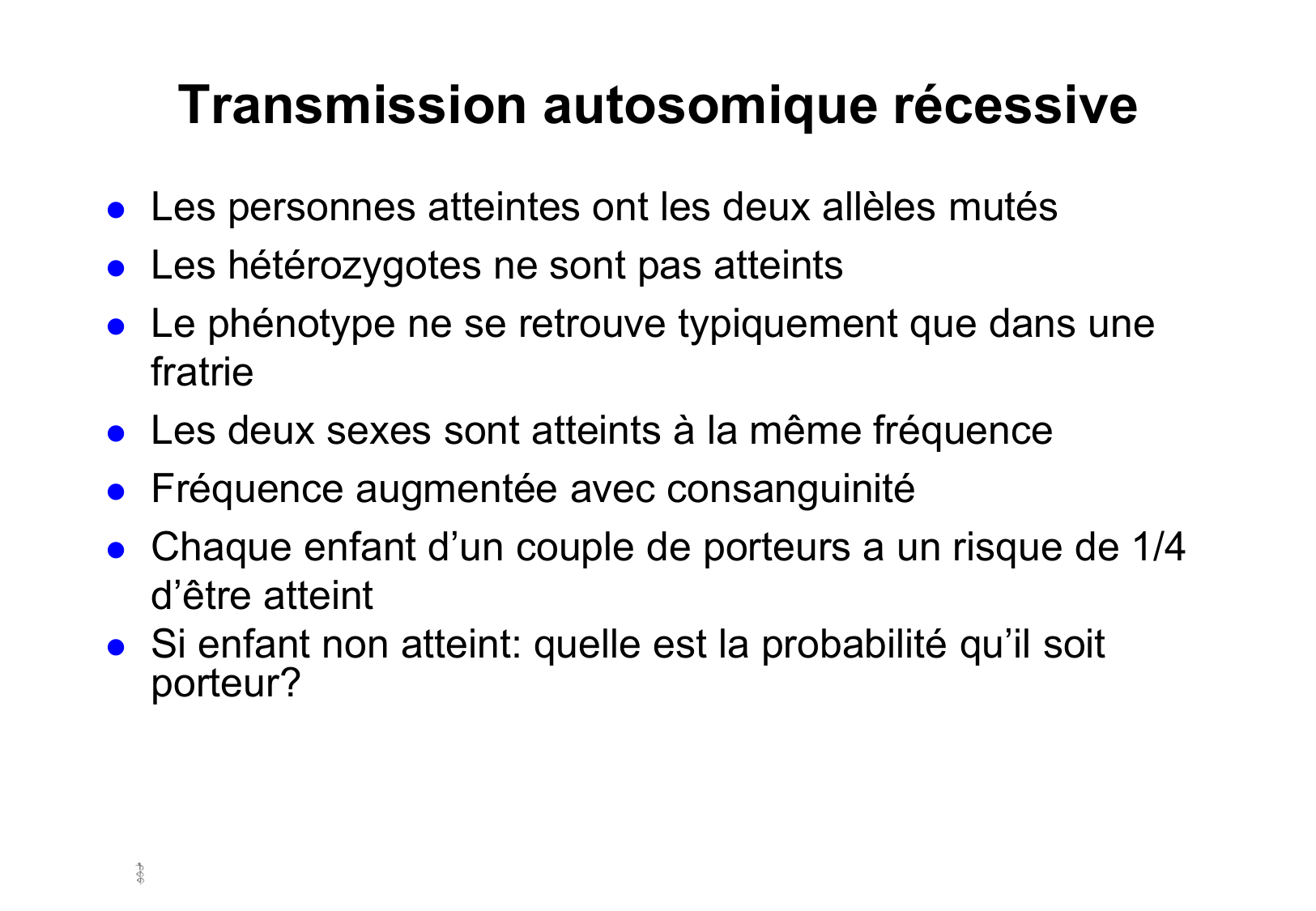 Hérédité I — objectifs page 11