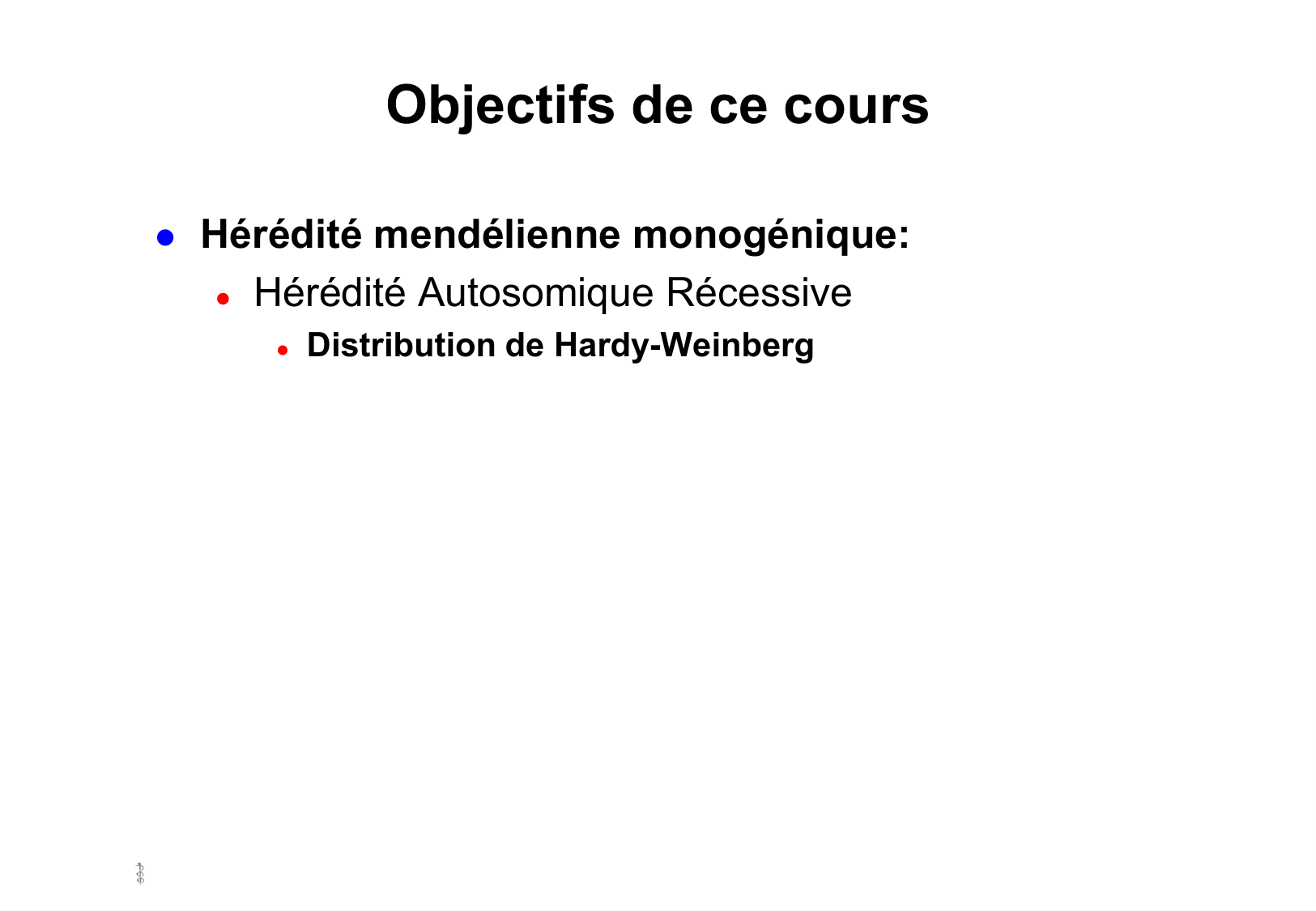 Hérédité I — objectifs page 14