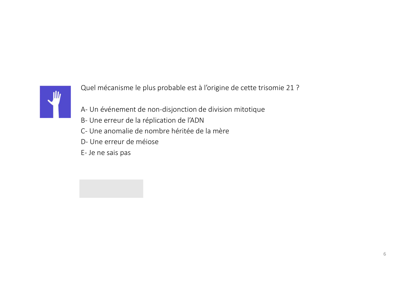 TD de génétique humaine page 6