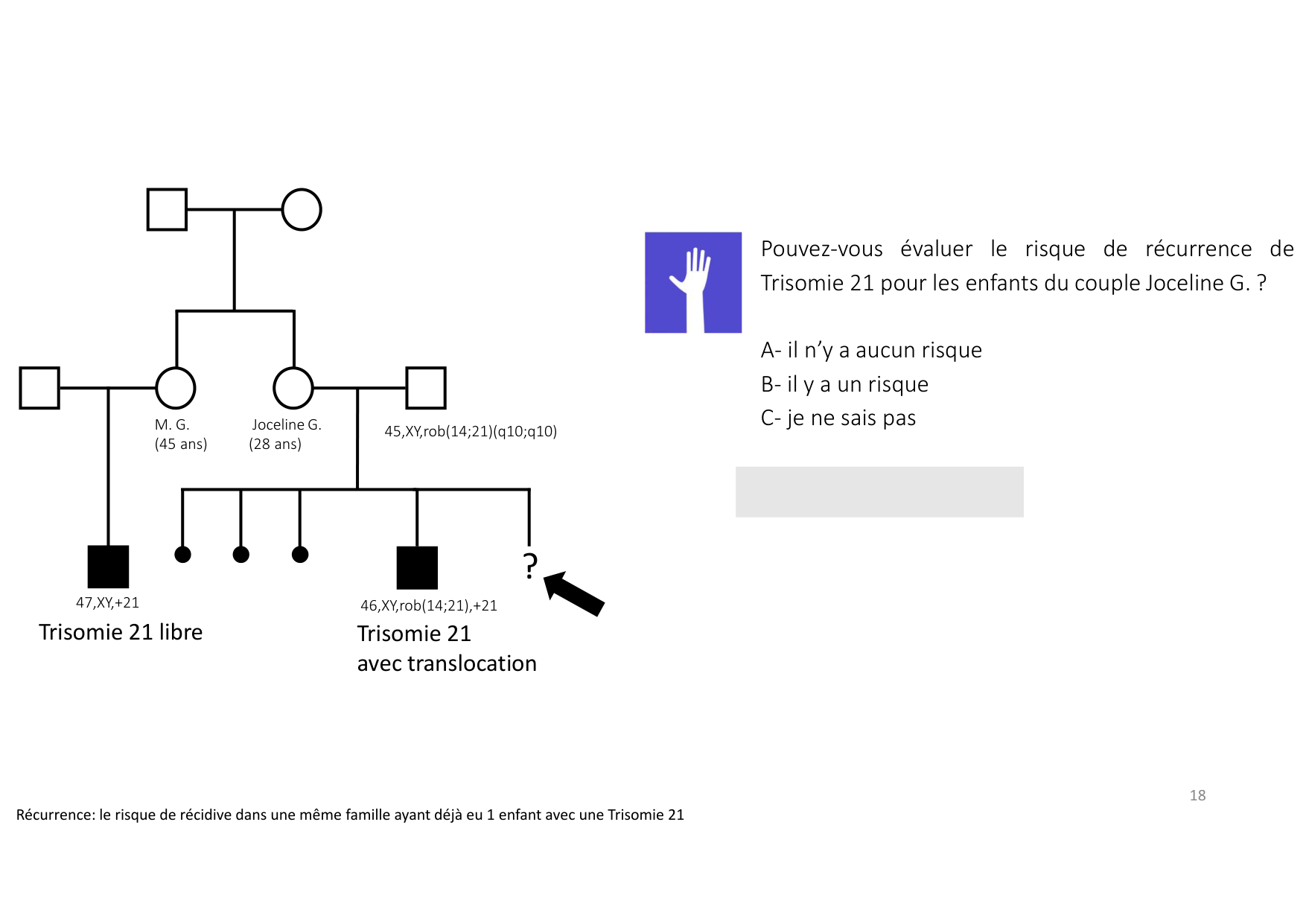 TD de génétique humaine page 18
