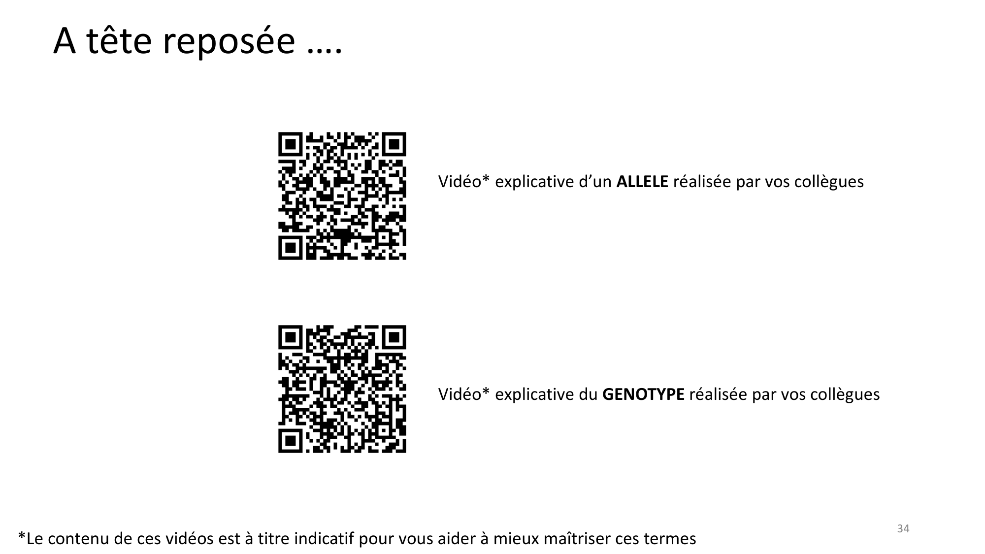 Génétique humaine — session 1 page 34