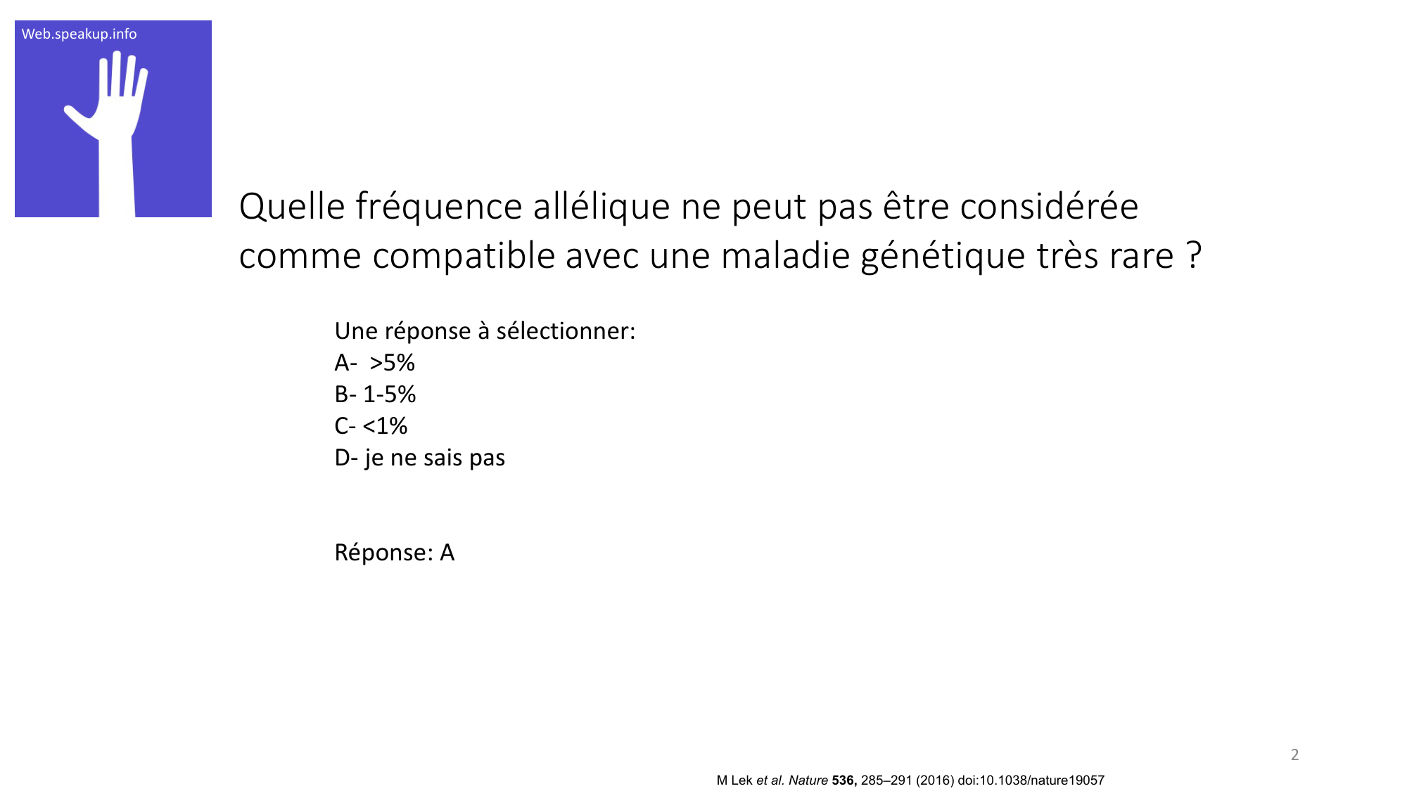 Génétique humaine — session 3 · corrections page 2