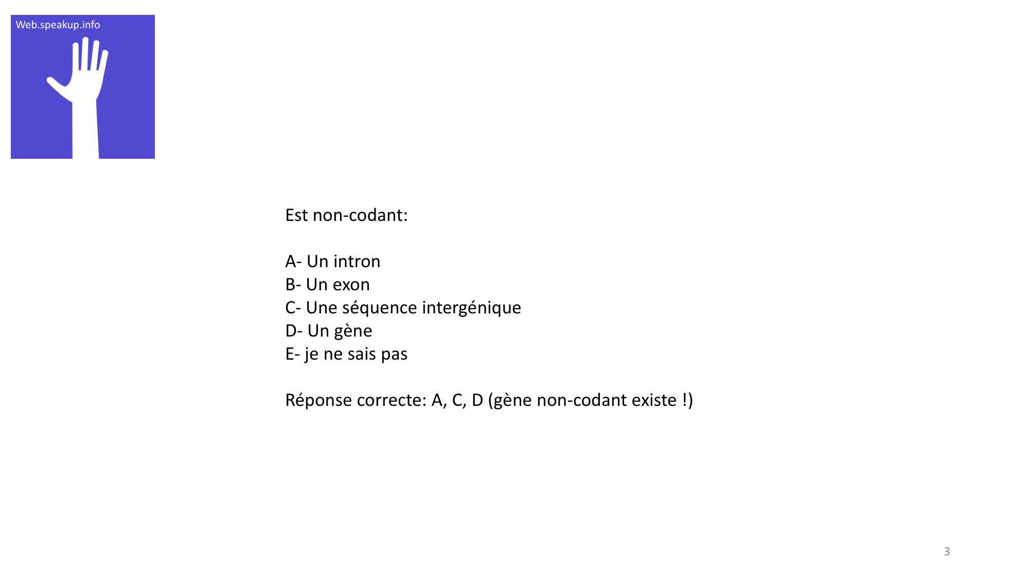 Génétique humaine — session 3 · corrections page 3