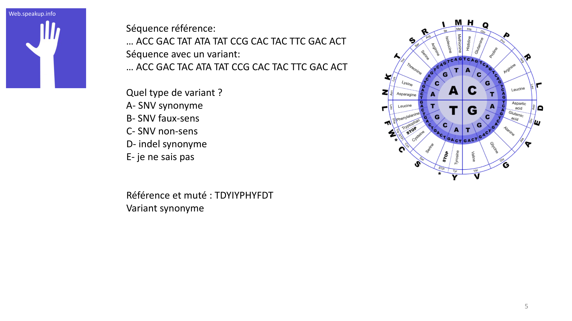 Génétique humaine — session 3 · corrections page 5