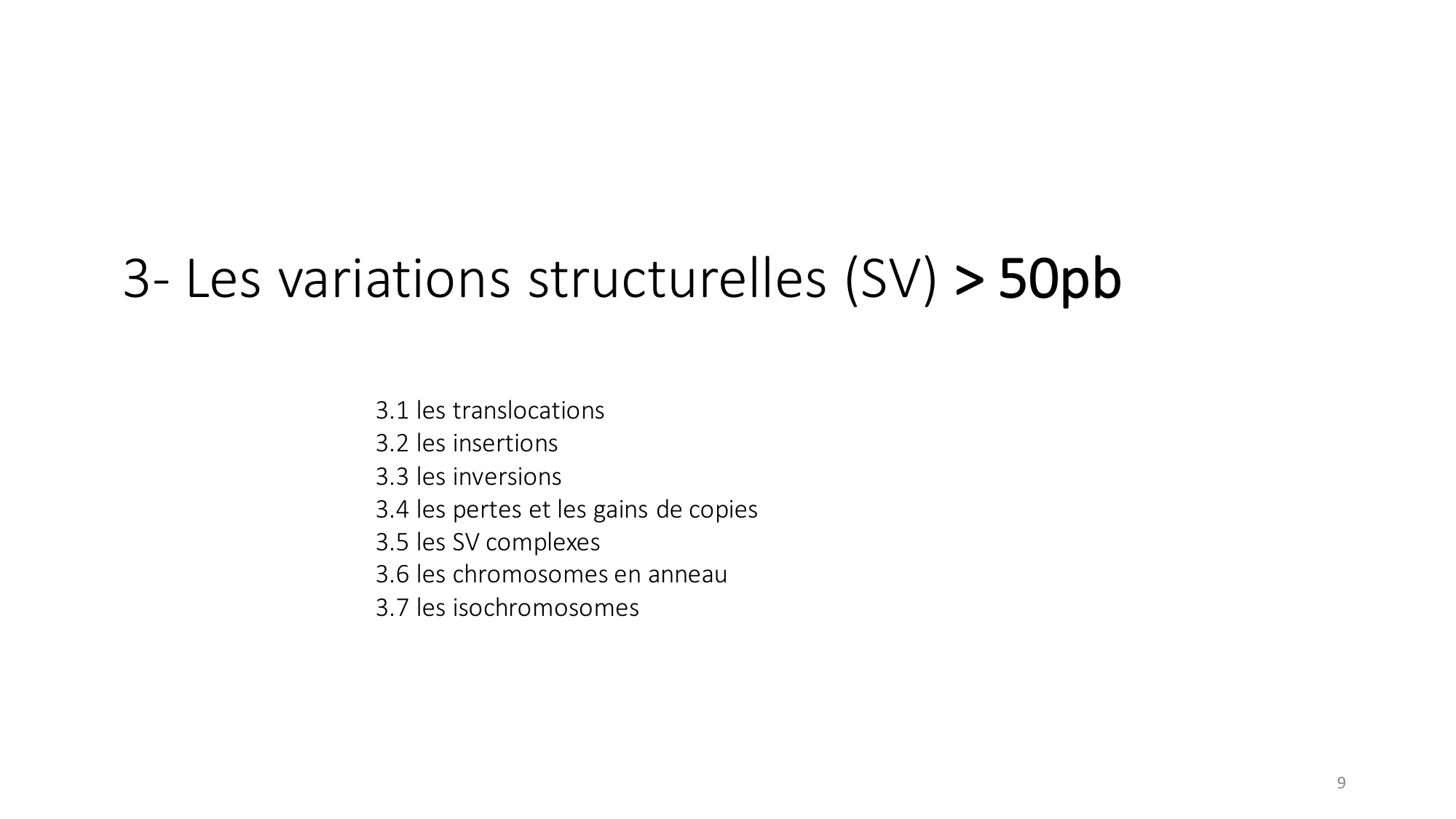 Génétique humaine — session 2 page 9