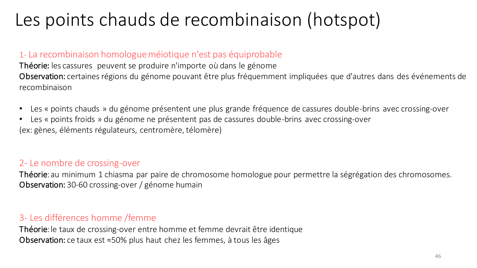 Génétique humaine — session 2 page 46