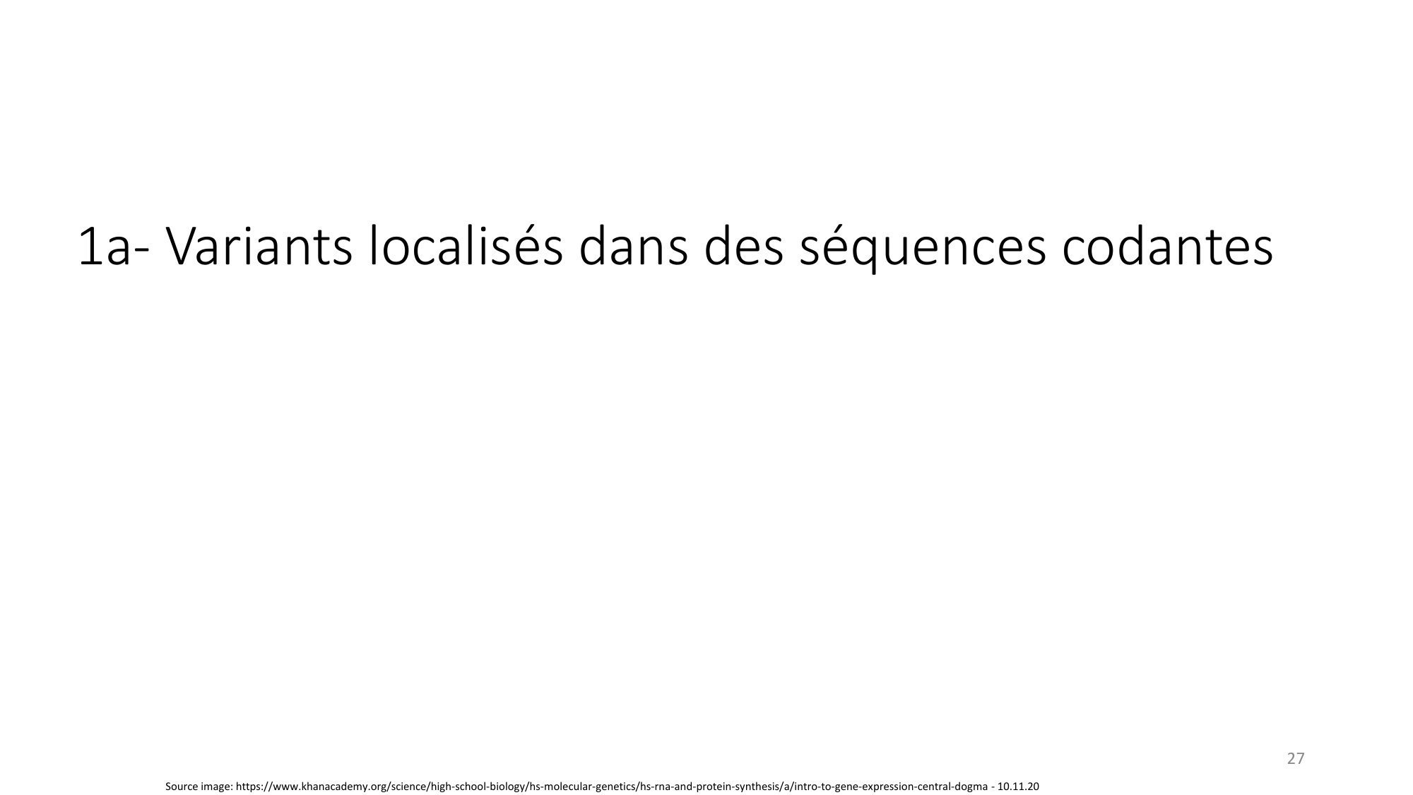 Génétique humaine — session 3 page 27
