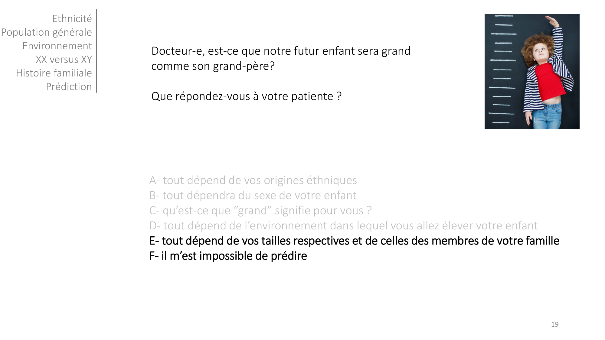 Génétique humaine — session 7 page 19