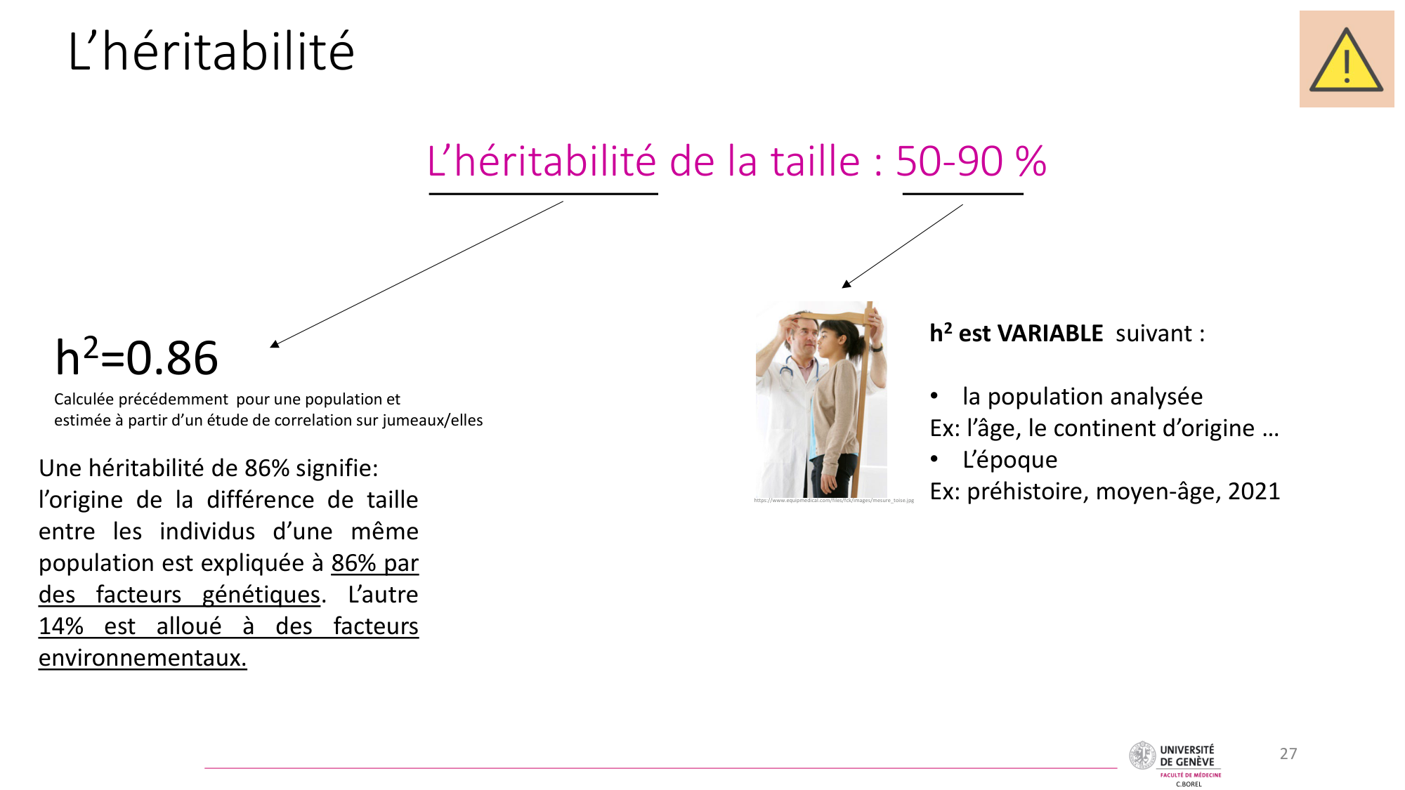 Génétique humaine — session 7 page 27