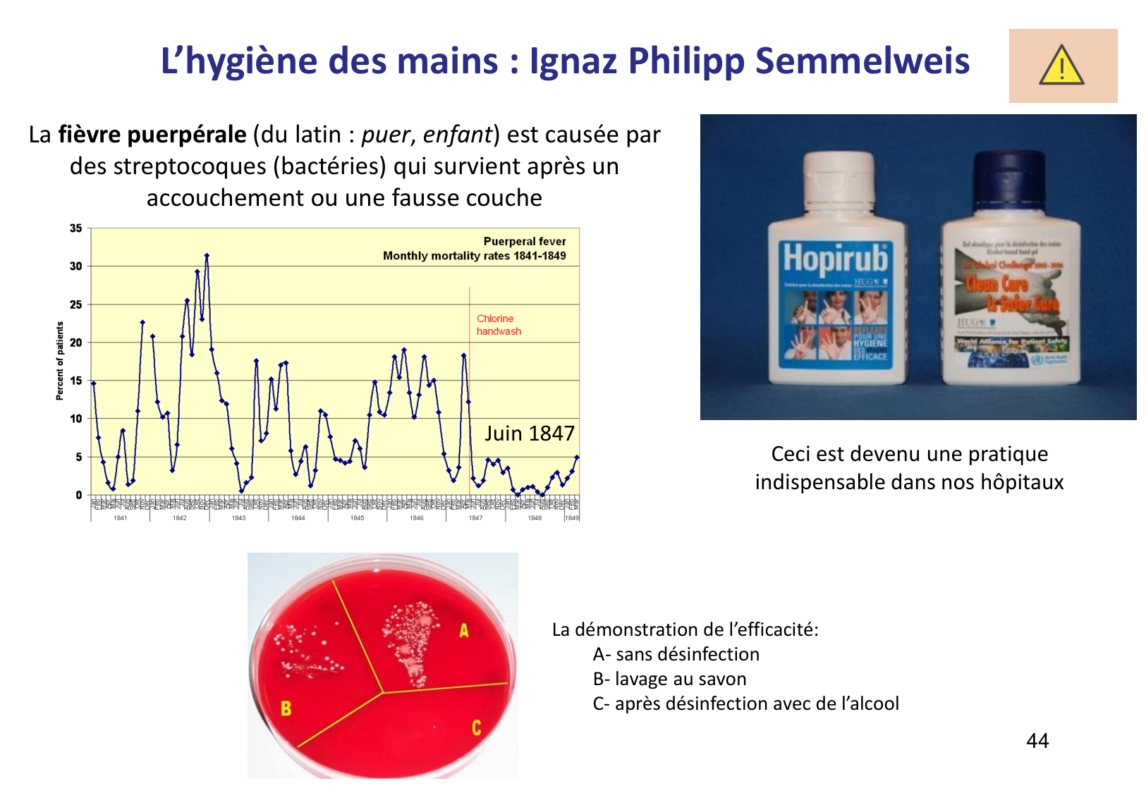 Introduction à la microbiologie — diapositives page 44