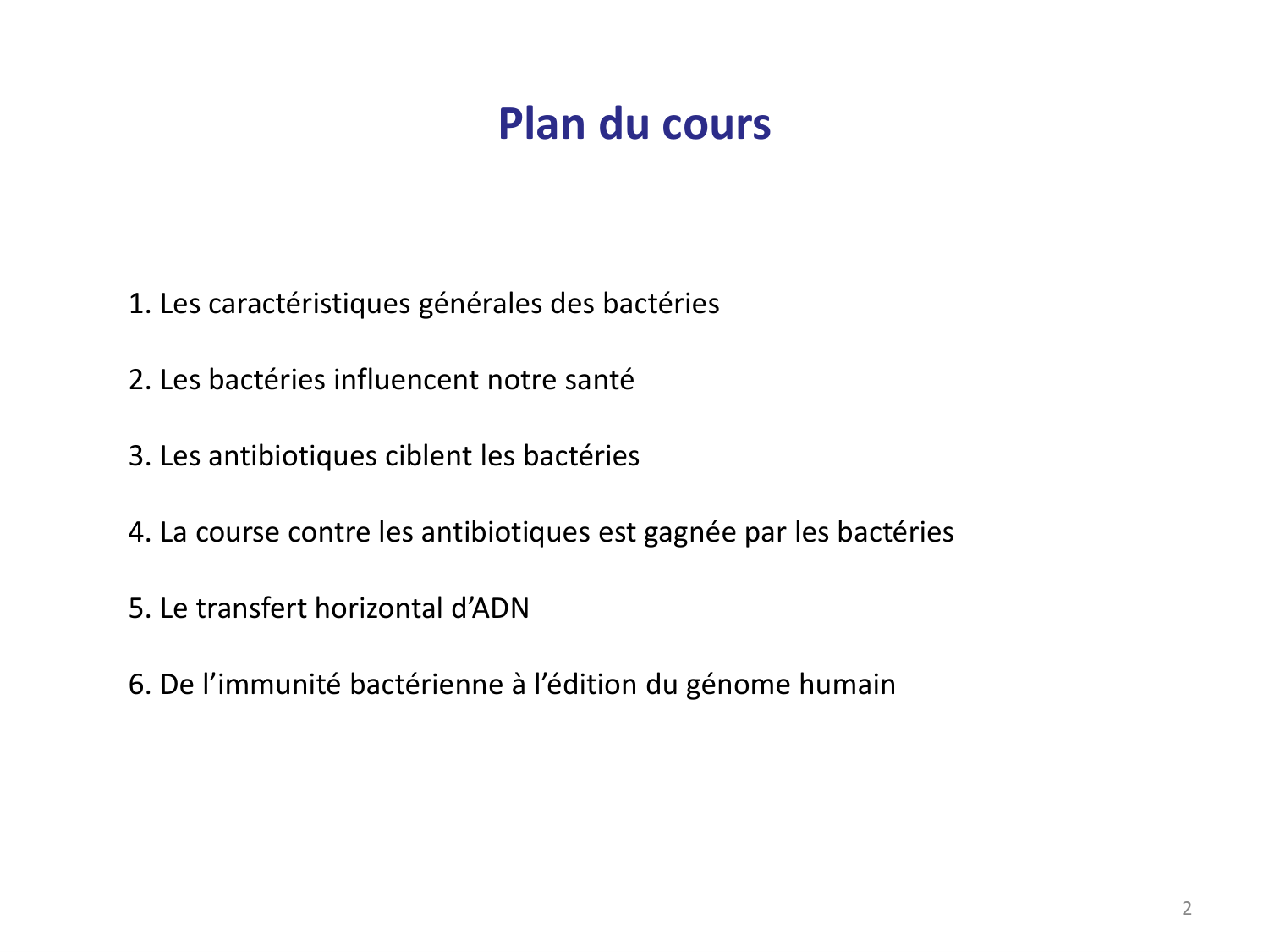 Les bactéries — diapositives page 2