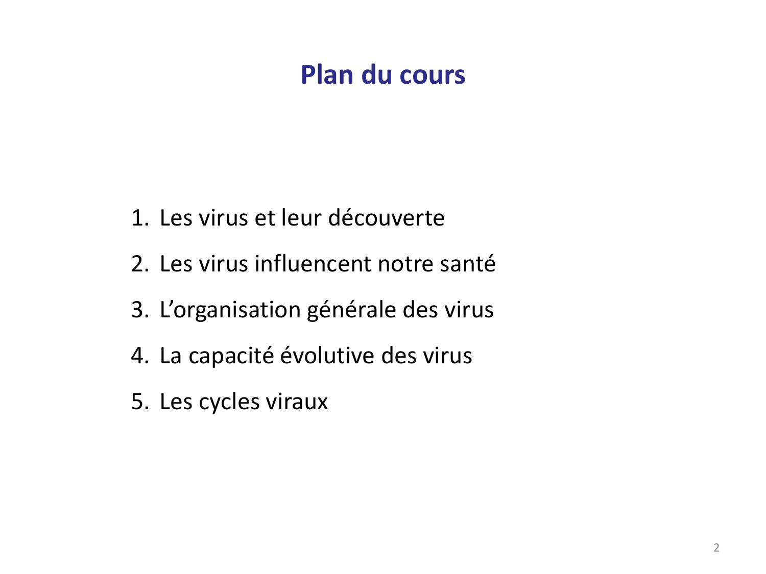 Les virus — diapositives page 2