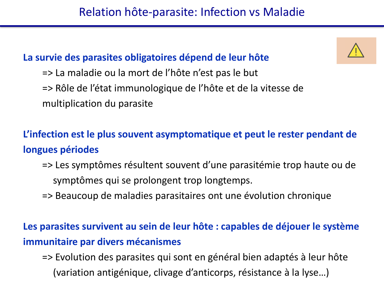 Les parasites — diapositives page 6