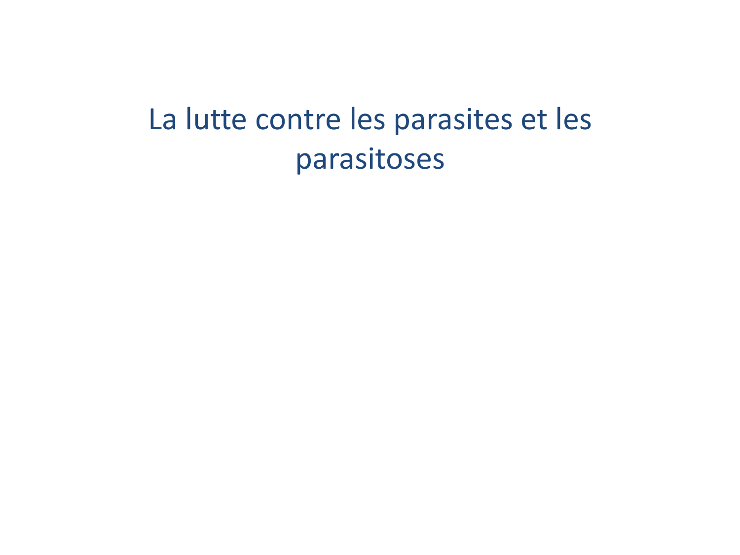 Les parasites — diapositives page 35