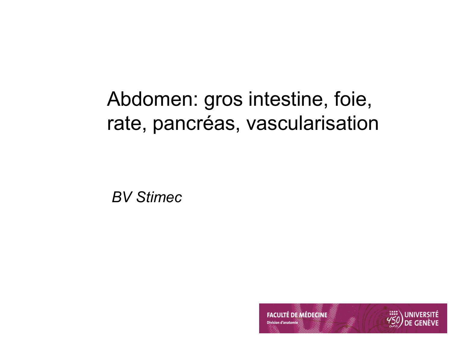 Abdomen gros intestin foie rate pancreas vascularisation page 1