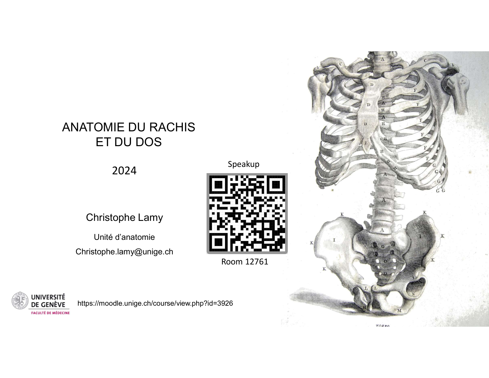 Anatomie du rachis et du dos 2025 page 1