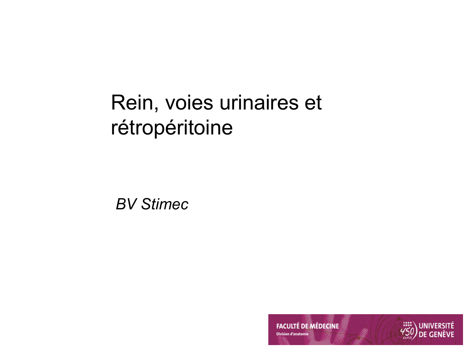 Rein, voies urinaires et retropéritoine page 1