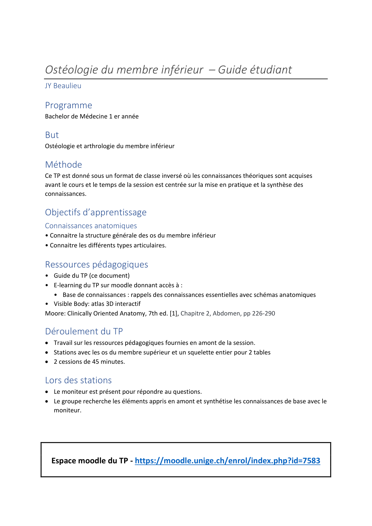 Ostéologie du membre inférieur page 1