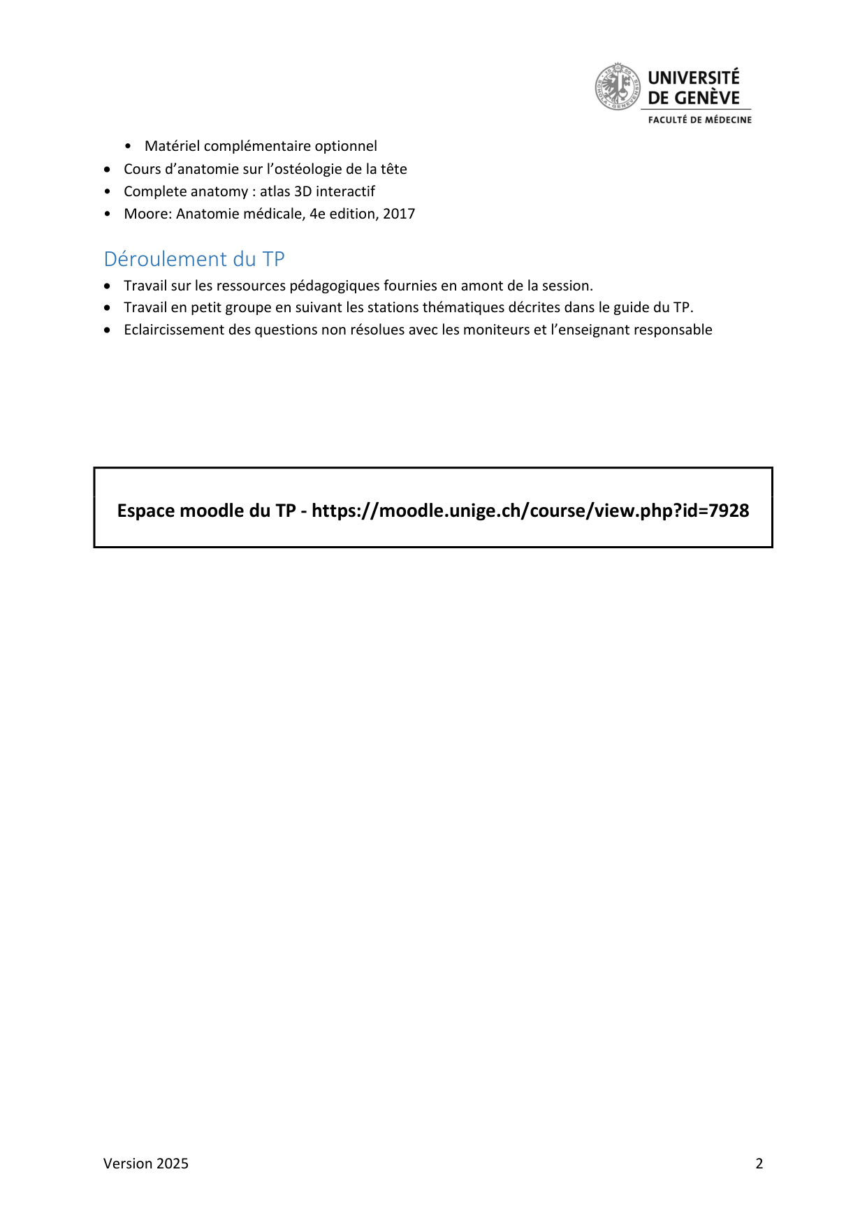 TP osteologie de le tete Guide Etudiant page 2