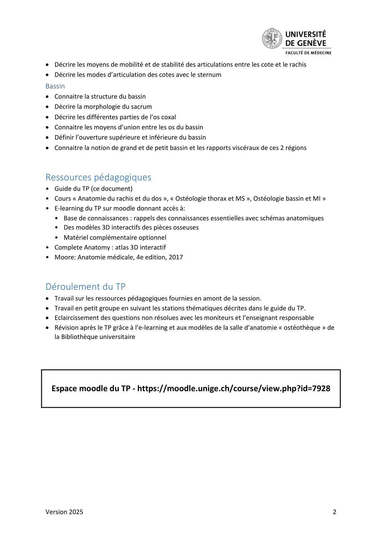 TP osteologie squelette axial Guide Etudiant 2025 page 2