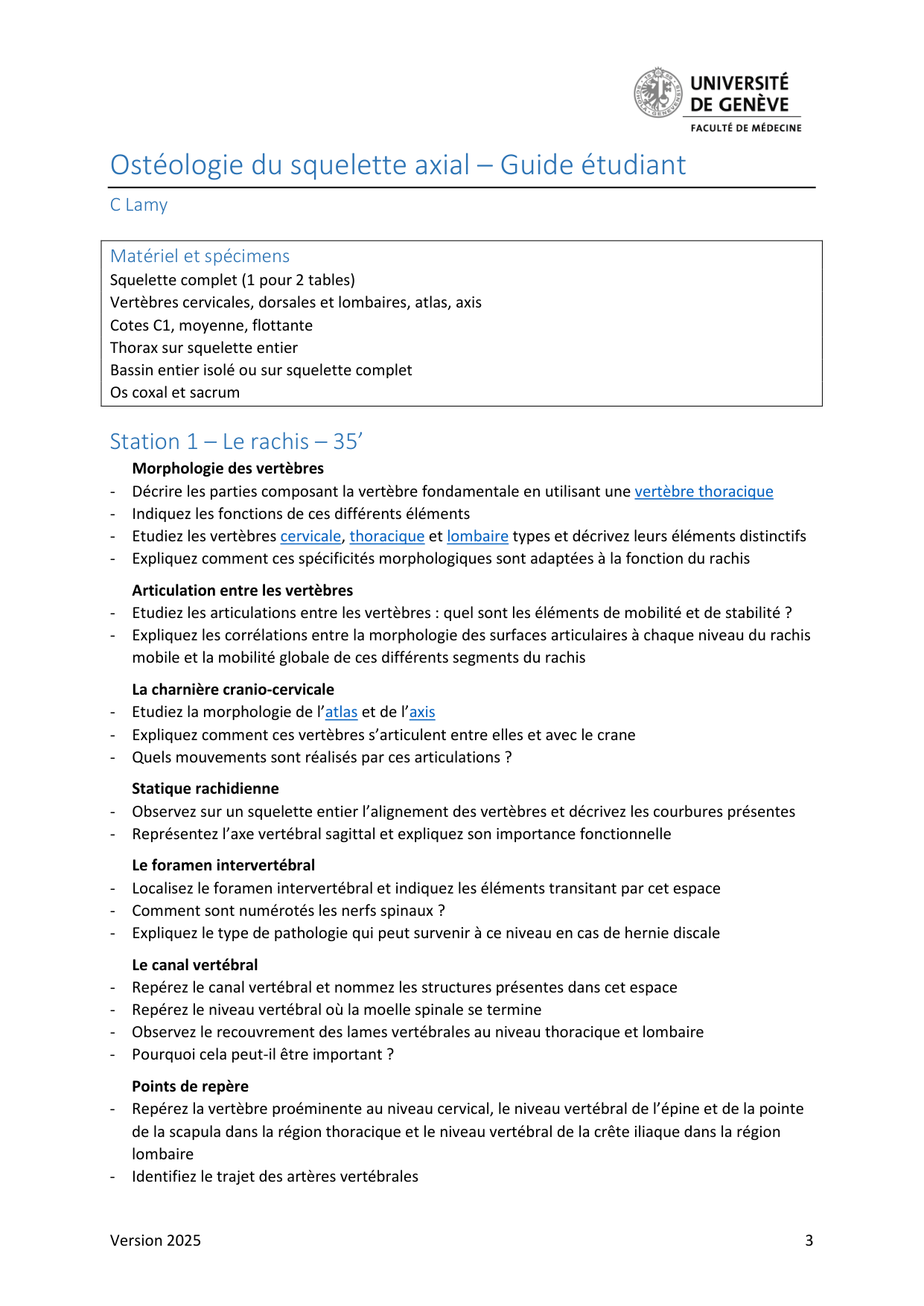TP osteologie squelette axial Guide Etudiant 2025 page 3